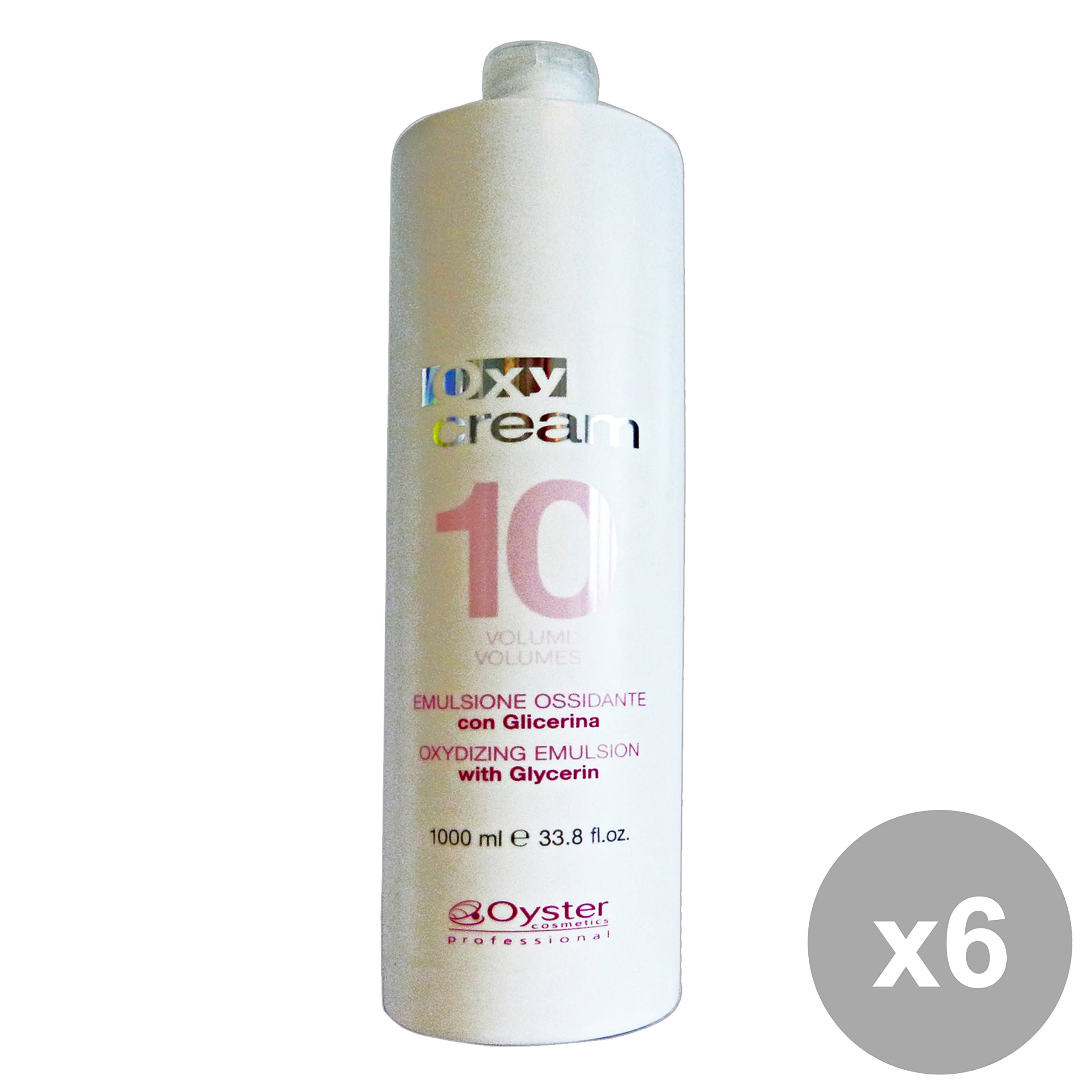 OYSTER Set 6 Oxy Oxygen Cream Glycerin 10 Vol.1 Lt. Hair Care