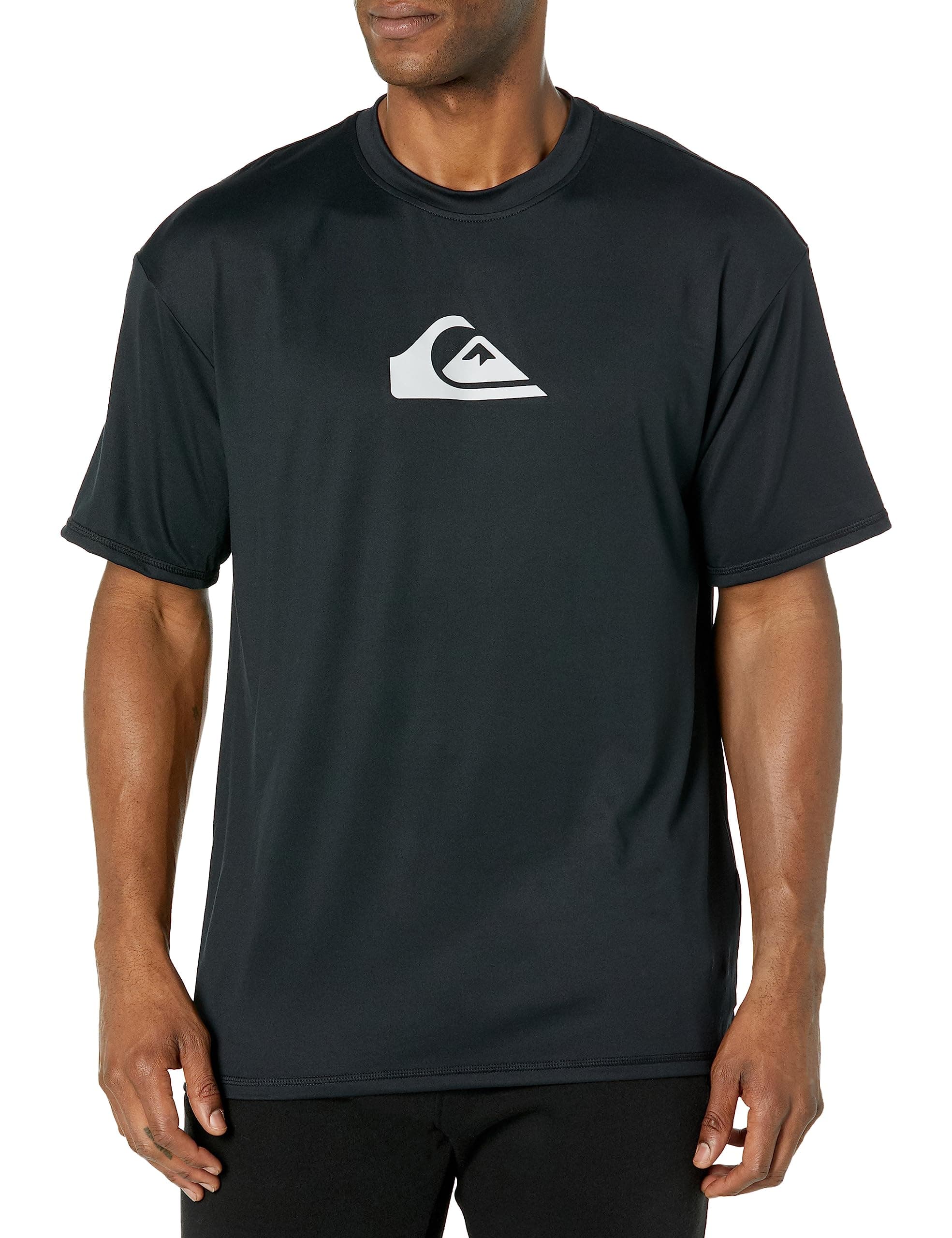Quiksilver Men's Standard Solid Streak Short Sleeve Rashuguard UPF 50 Sun Protection Surf Shirt
