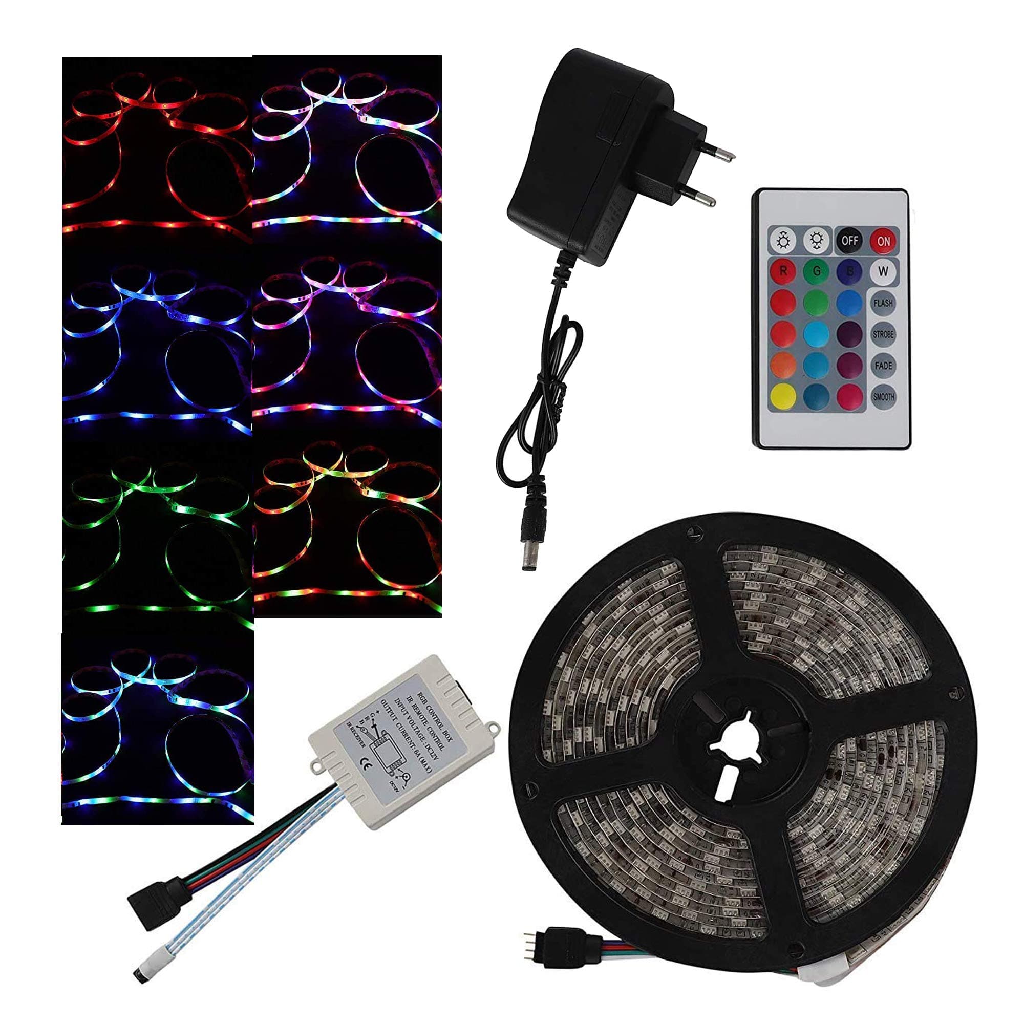 K3 4M Rgb 3528 Waterproof 240 Led Strip+24 Keyir Remote Controller+Highpower Supply