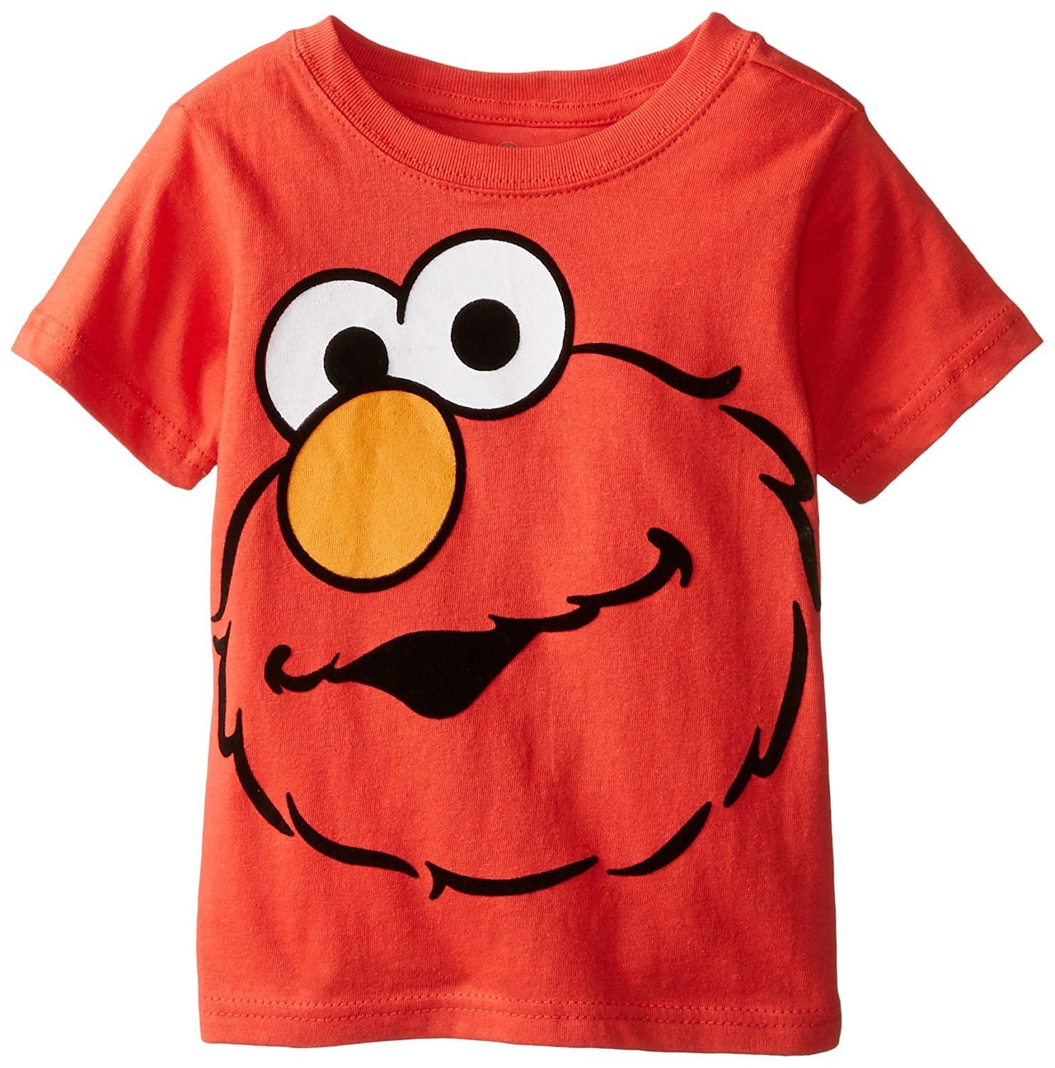 Sesame Street Boys' Short Sleeve Elmo Face T-Shirt