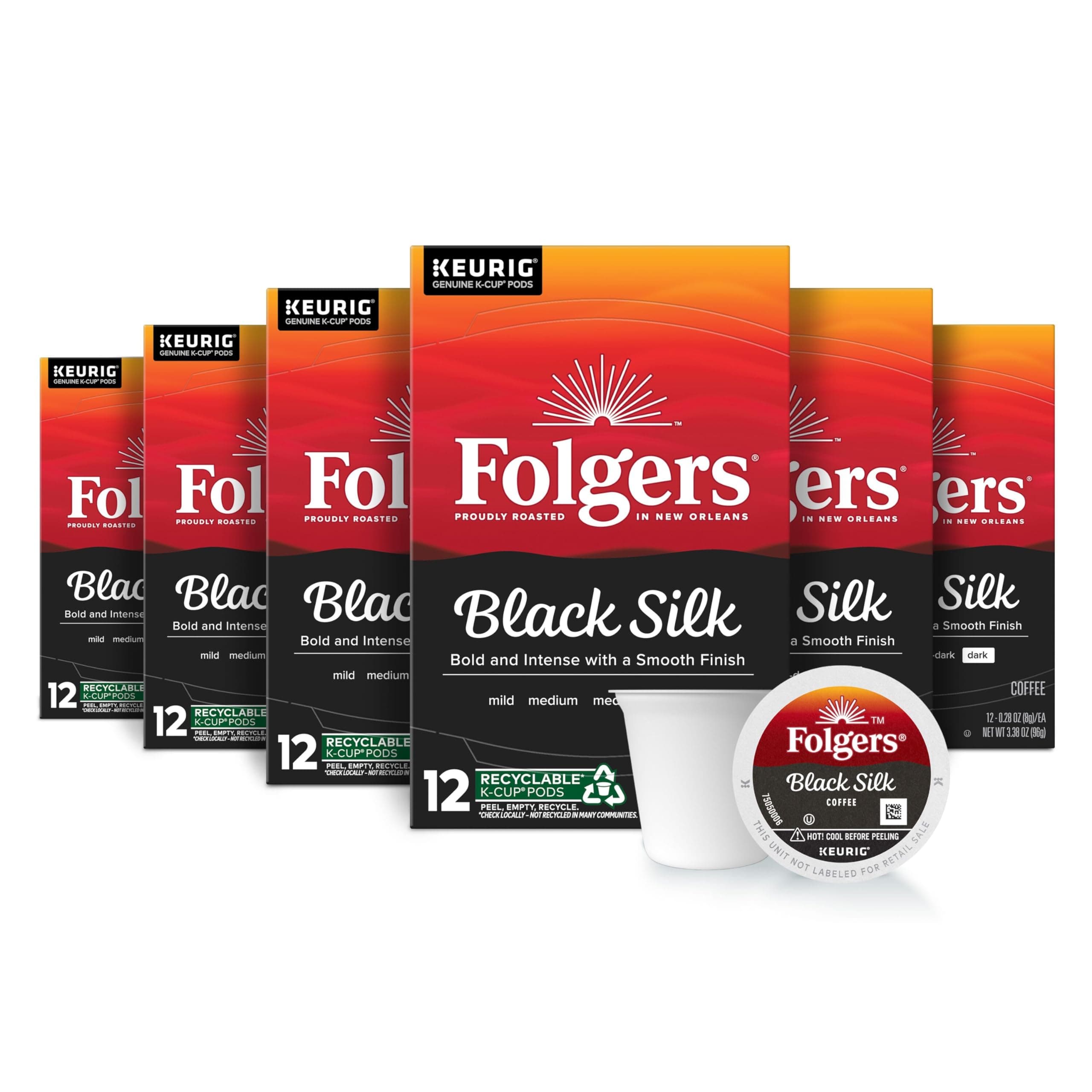 Folgers Black Silk K-Cup Pods