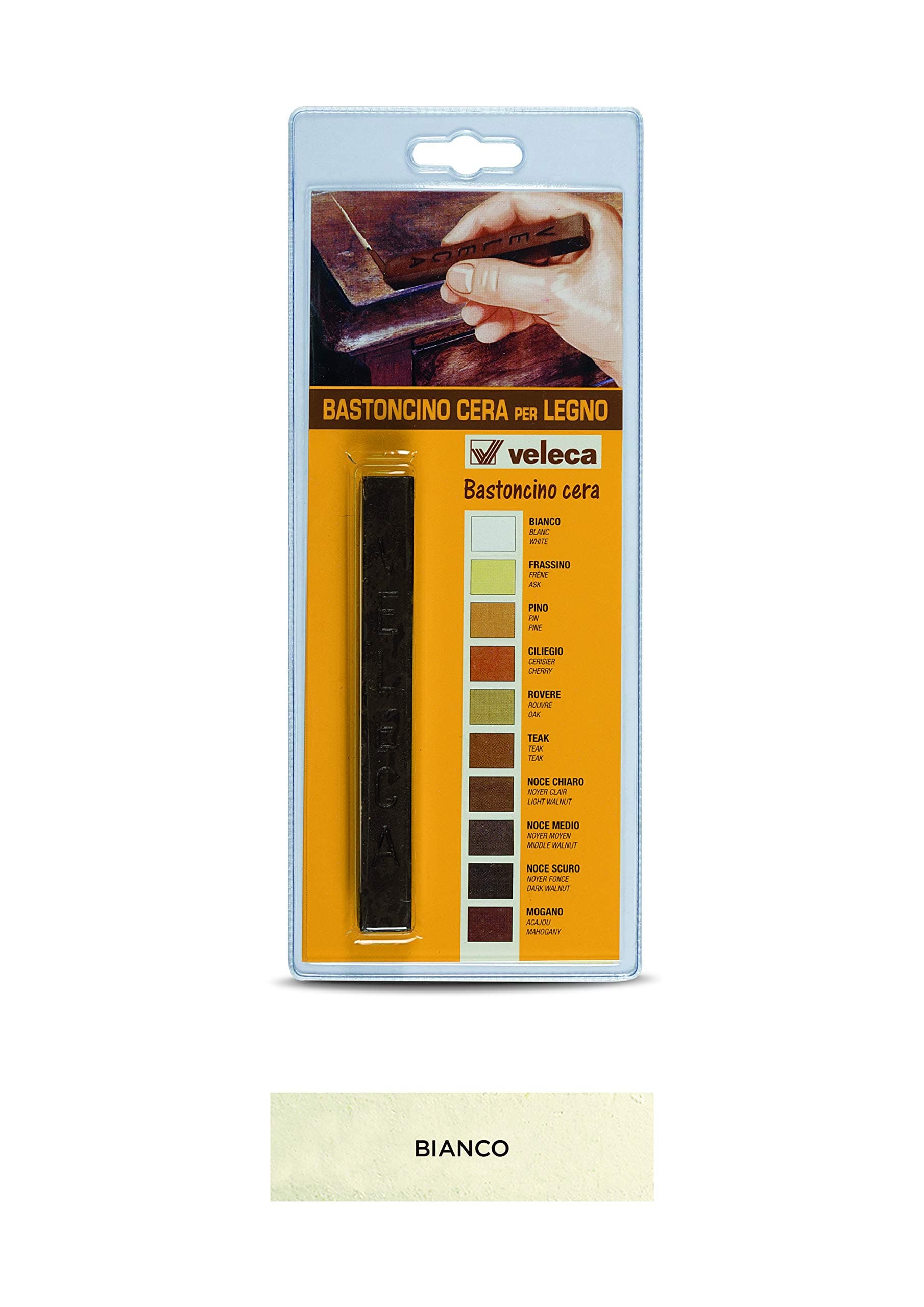 veleca Wax Stick, retouching for Wood, White