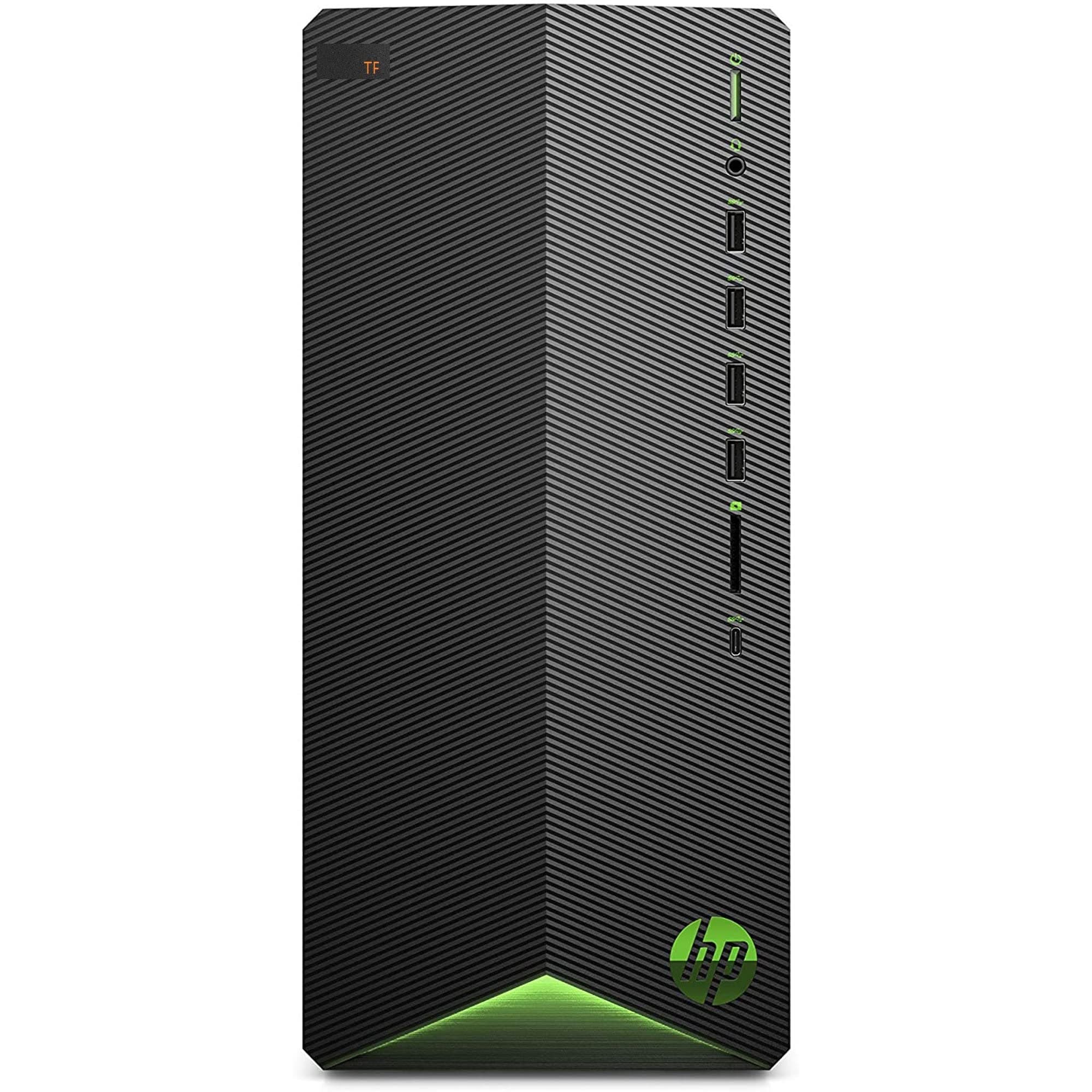 HP Newest Pavilion Premium Gaming Desktop PC: 6-Core AMD Gaming Processor Ryzen 5 5600G(Upto 4.4GHz), 16GB RAM, 1TB SSD, 4GB AMD Radeon RX5500, WiFi, Bluetooth, HDMI, DP, USB-C, Win10, TF