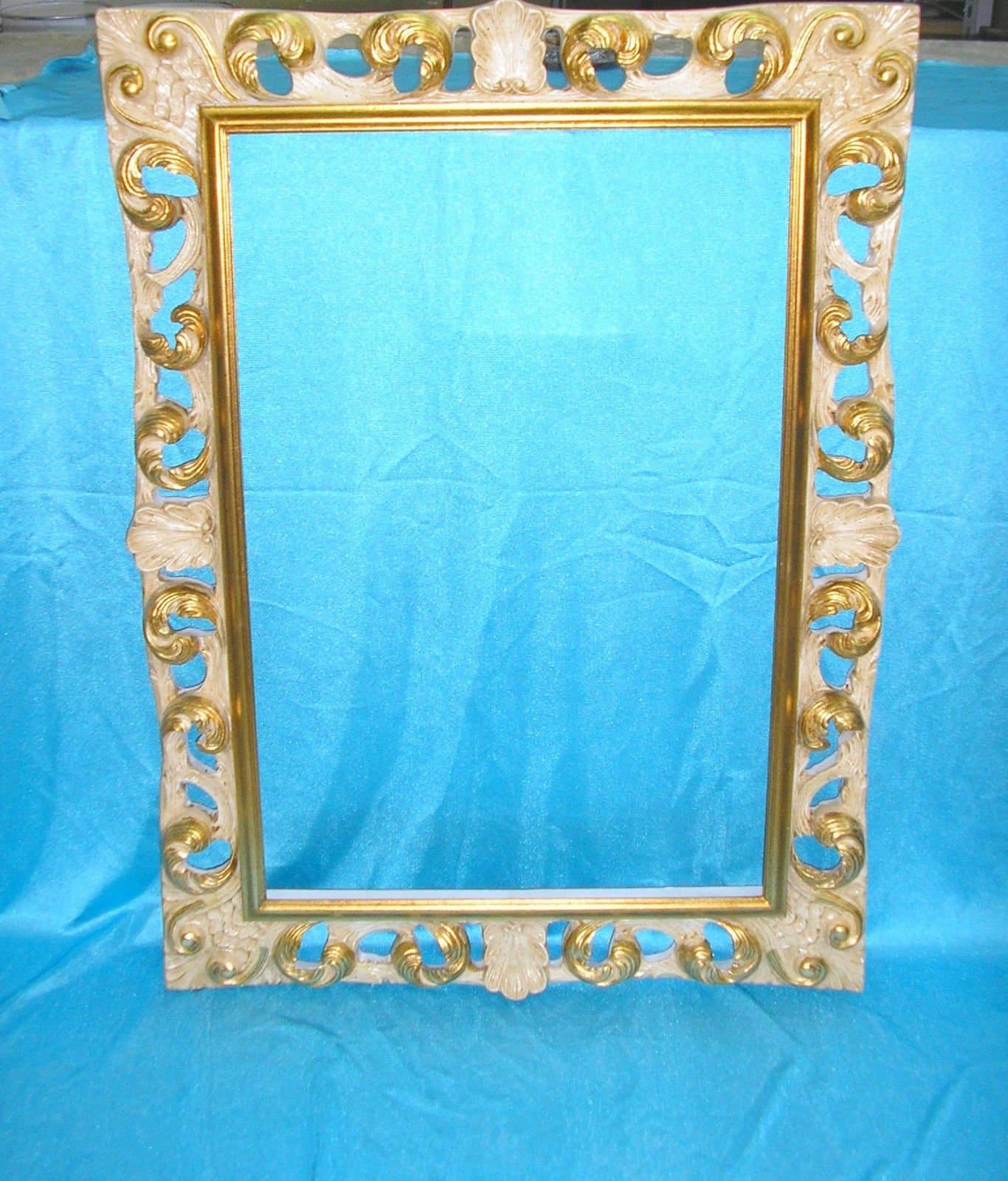 Mirror Mirror Frame Ivory Gold Mis. 60 x180 cm.