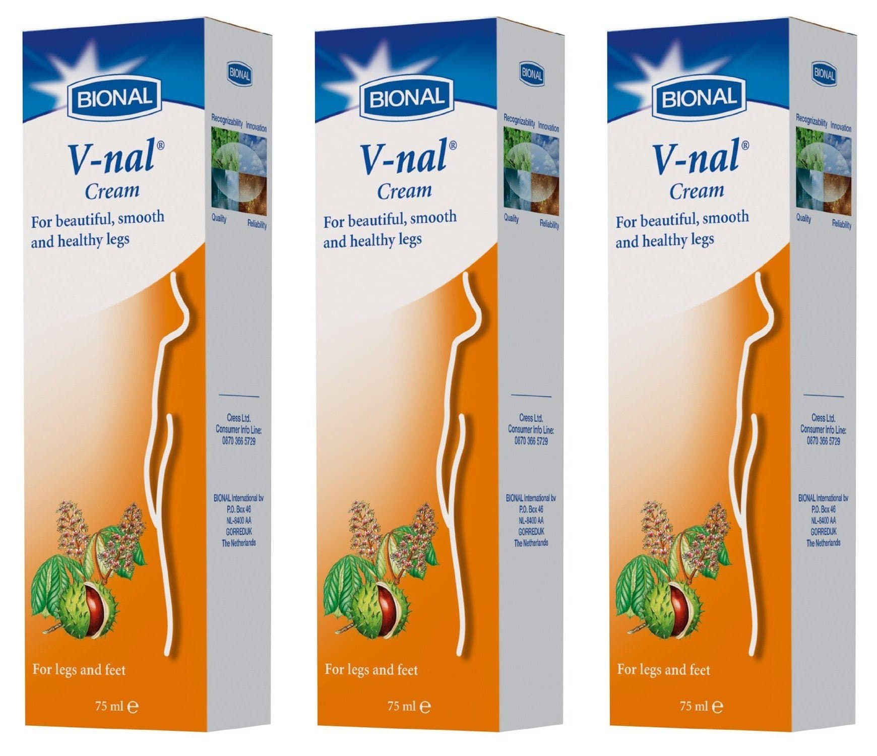 (3 PACK) - Bional V-Nal Cream For Varicose Veins | 75ml | 3 PACK - SUPER SAVER