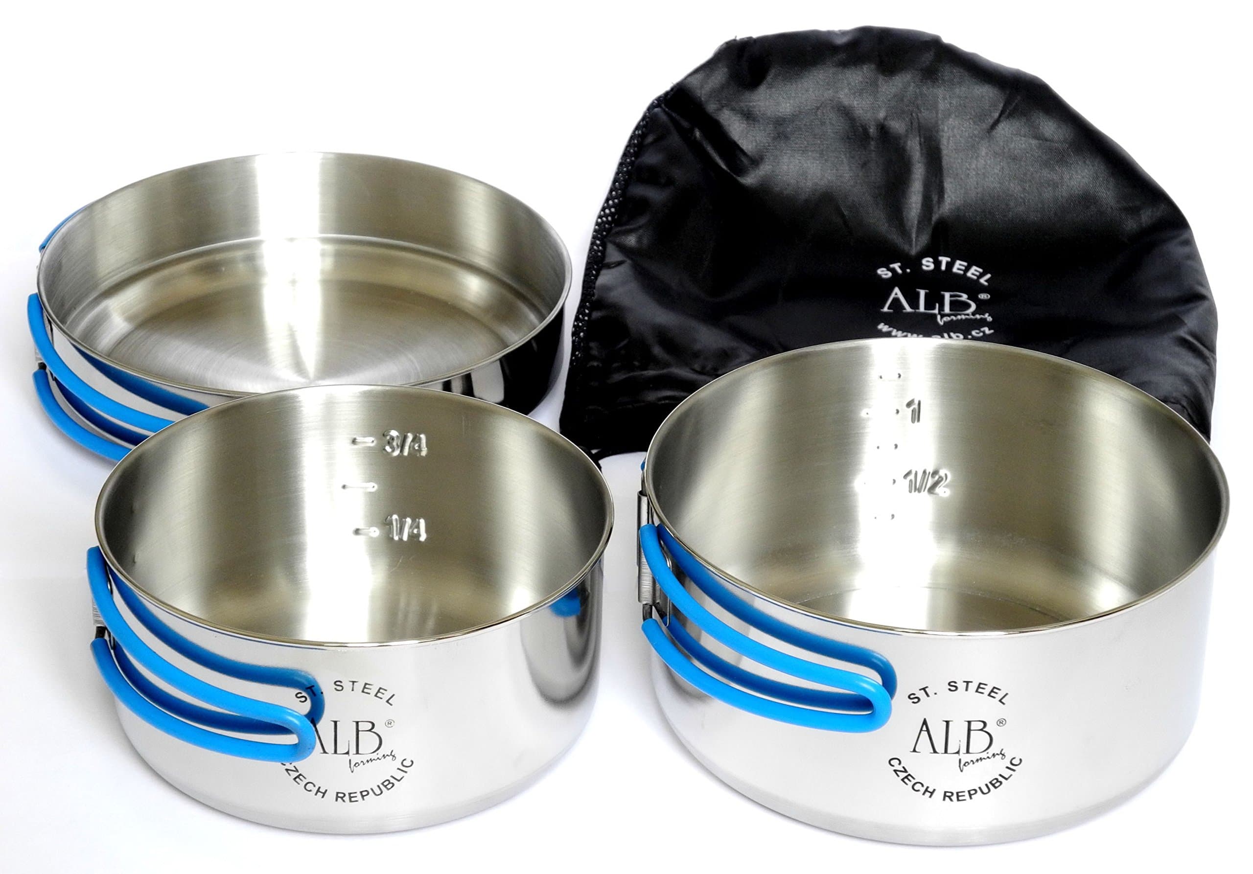 ALB FormingAlb 3-Piece Camping Tableware Set - Stainless Steel, Small