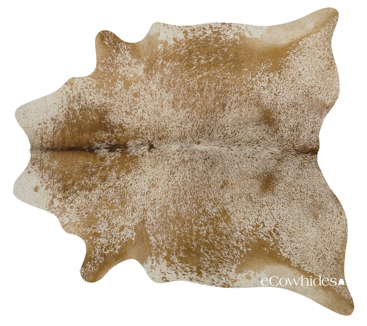 Brown Salt and Pepper Cowhide Rug XL