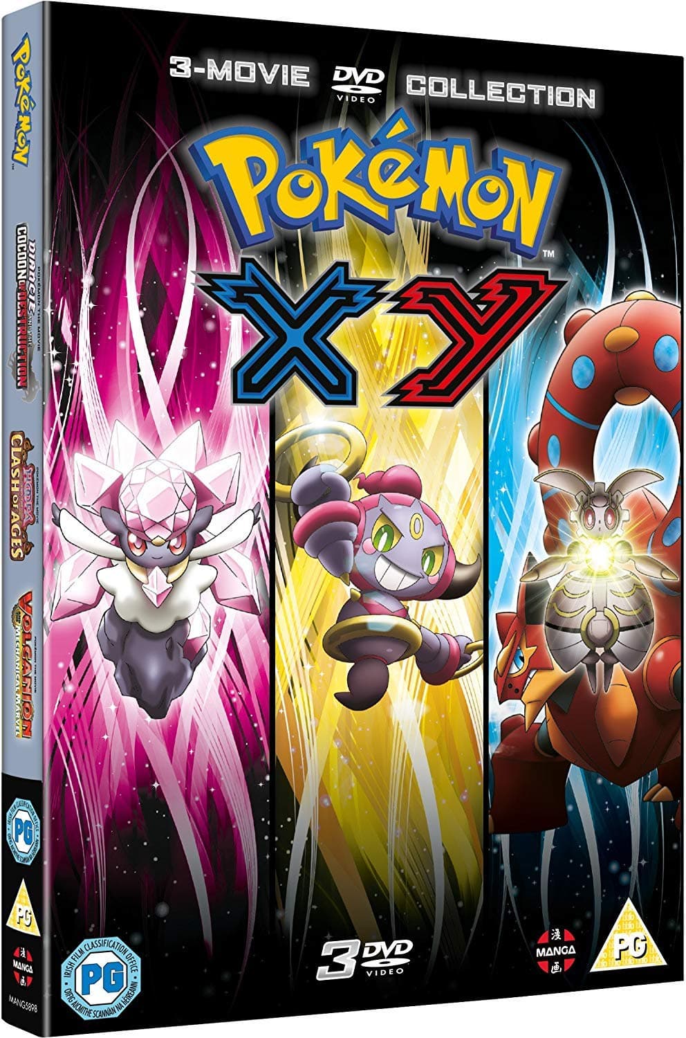 Pokemon Movie 17-19 Collection: XY Diancie and the Cocoon of Destruction, Hoopa and the Clash of Ages, Volcanion and the Mechanical Marvel