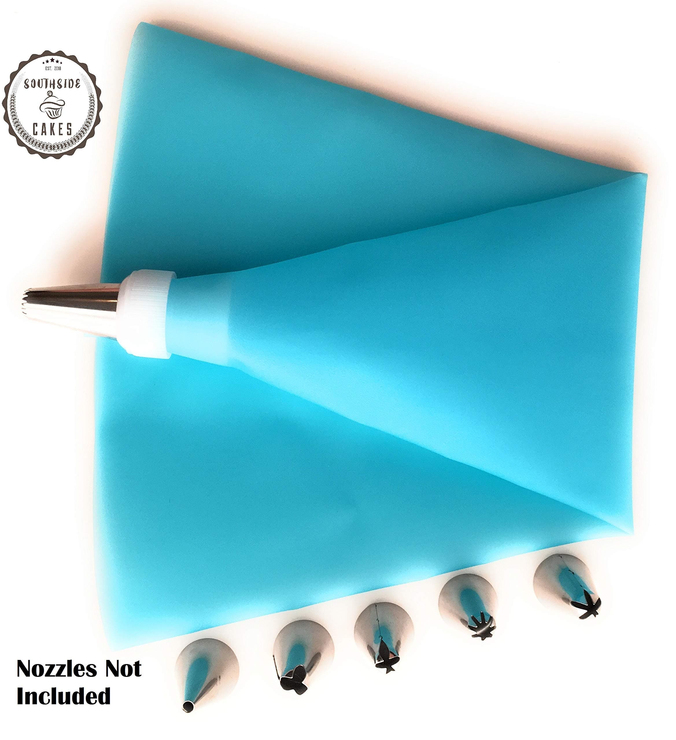 Reusable Silicone Piping Bag Set of Three (12", 14", 16")- Reusable Pastry Bags Cake Decorating Supplies - Pastry Bag Starter Set for Frosting & Dessert Decorations Southside Cakes