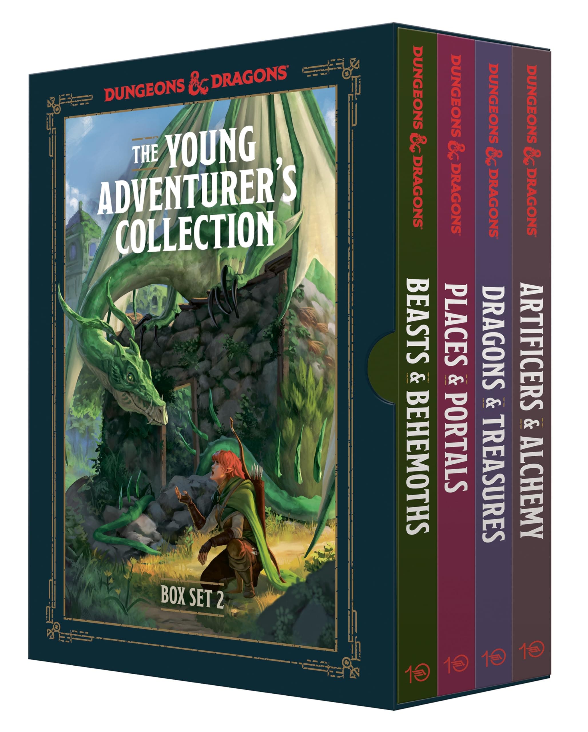 The Young Adventurer's Collection Box Set 2 (Dungeons & Dragons 4-Book Boxed Set): Beasts & Behemoths, Dragons & Treasures, Places & Portals, ... & Dragons Young Adventurer's Guides)