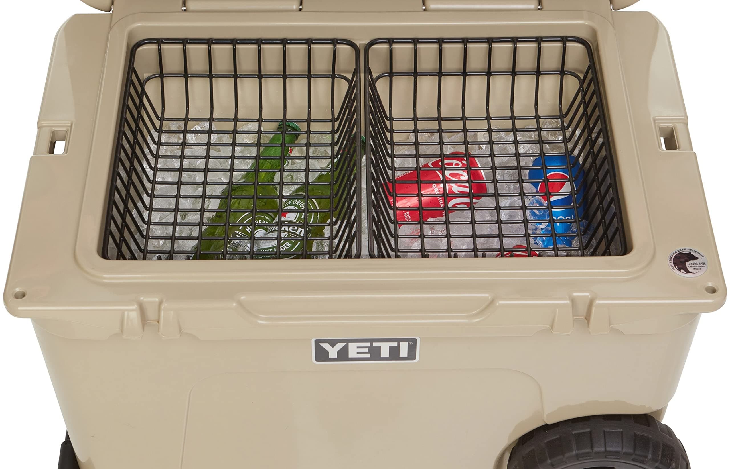 YETI 2-Pack Cooler Basket for Tundra Haul, Double Cooler Rack with Dry-Goods Storage