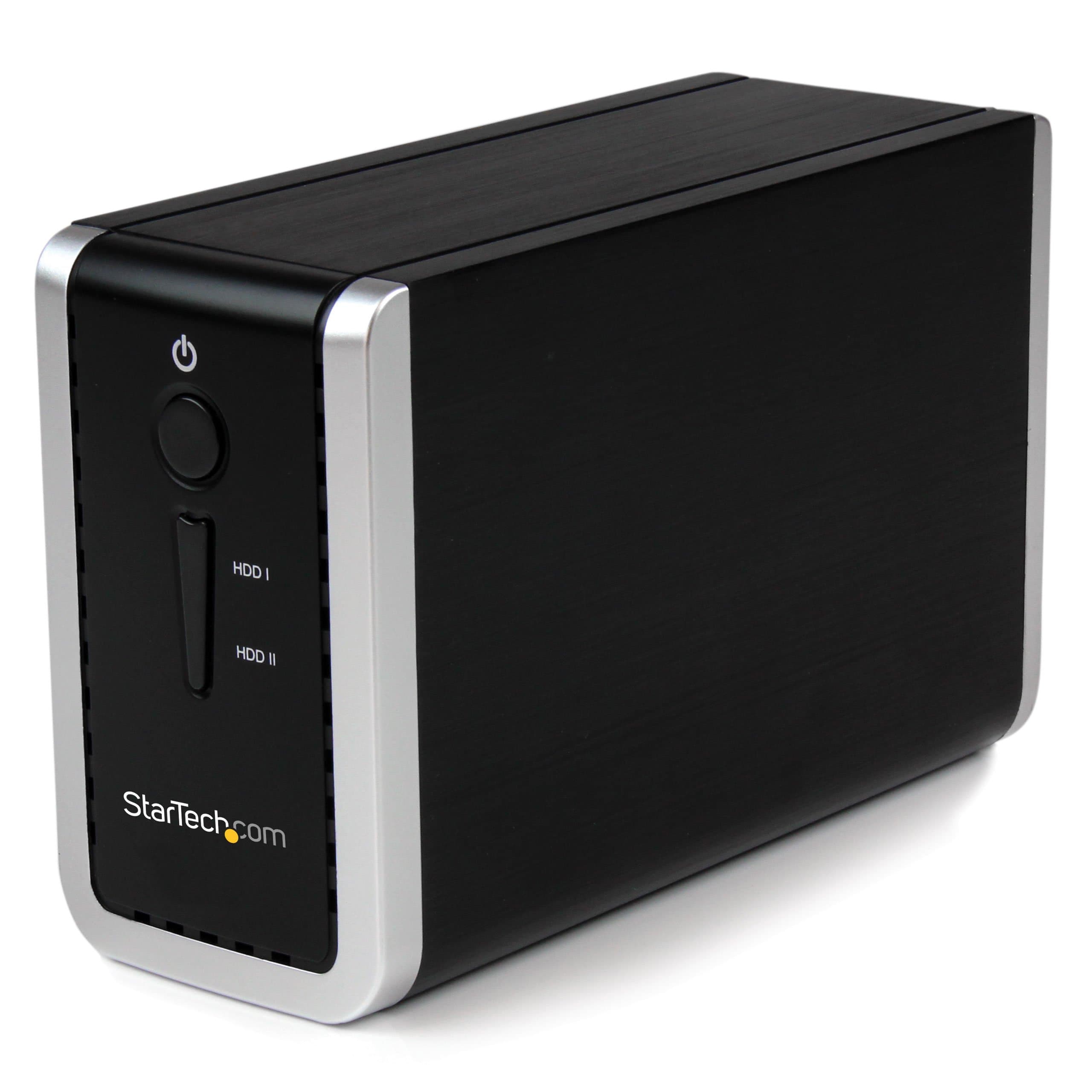 StarTech.com Dual Bay SATA External Hard Drive Enclosure with USB 3.0 RAID 3.5-Inch Hard Drive Disk (SAT3520U3SR)