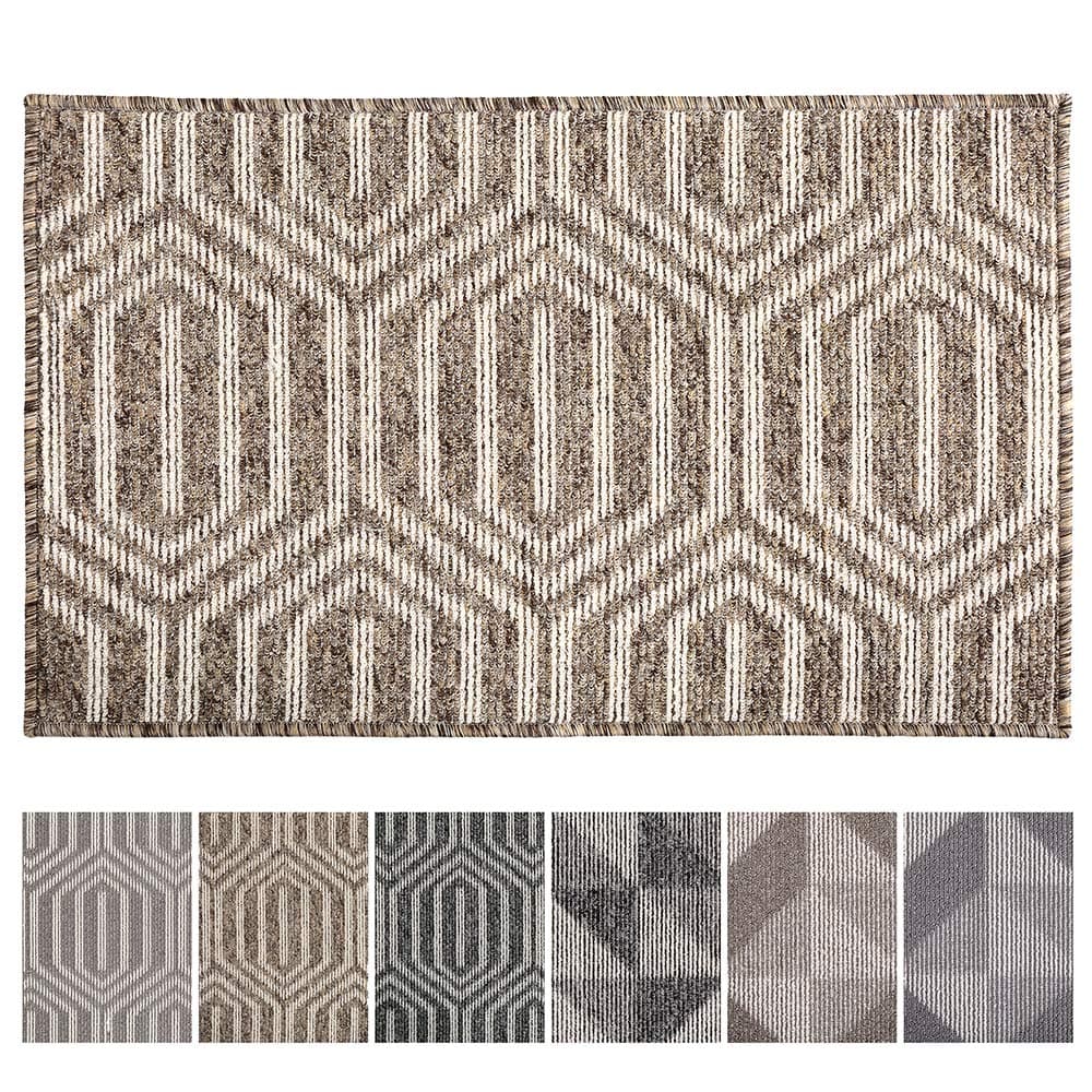 Indoor Doormat Front Back Door Mat Rubber Backing Non Slip Door Mats Inside Floor Mud Dirt Trapper Mats Entrance Front Door Rug Shoes Mat Machine Washable Carpe - 20"x 31.5", Camel:Time Cloister