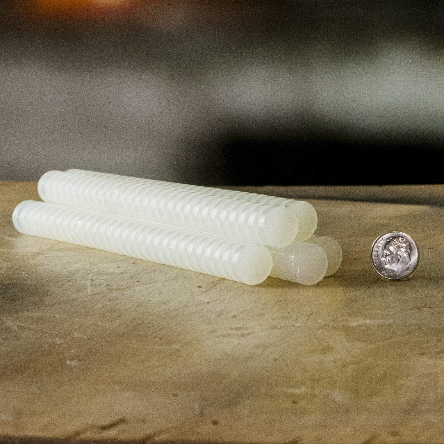 QUAD-725 All Temperature All Purpose Hot Melt Glue Sticks - 8" Quad Stick - 11 lbs - Clear