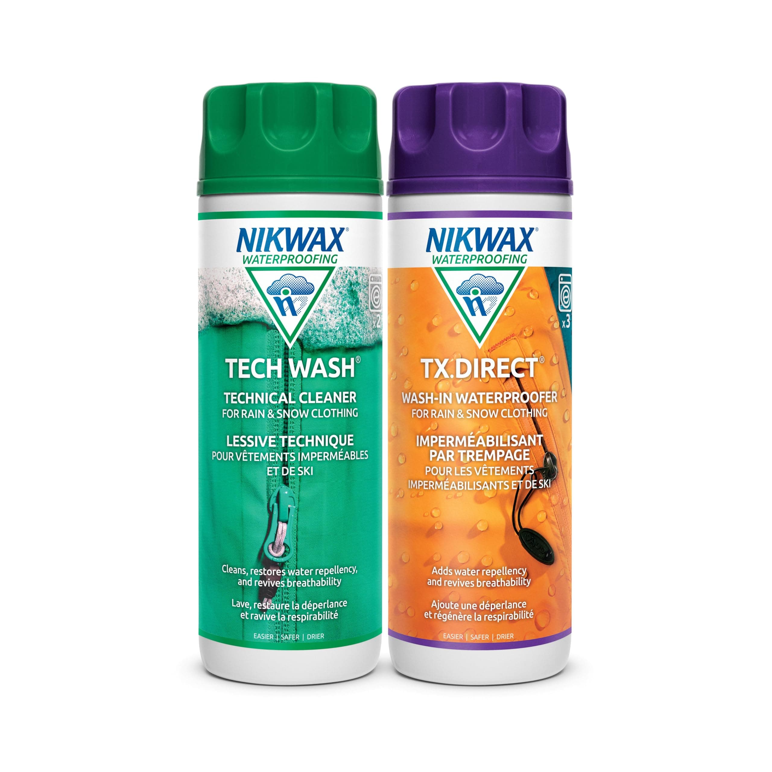 Nikwax Hardshell Cleaning and Waterproofing Duo-Pack