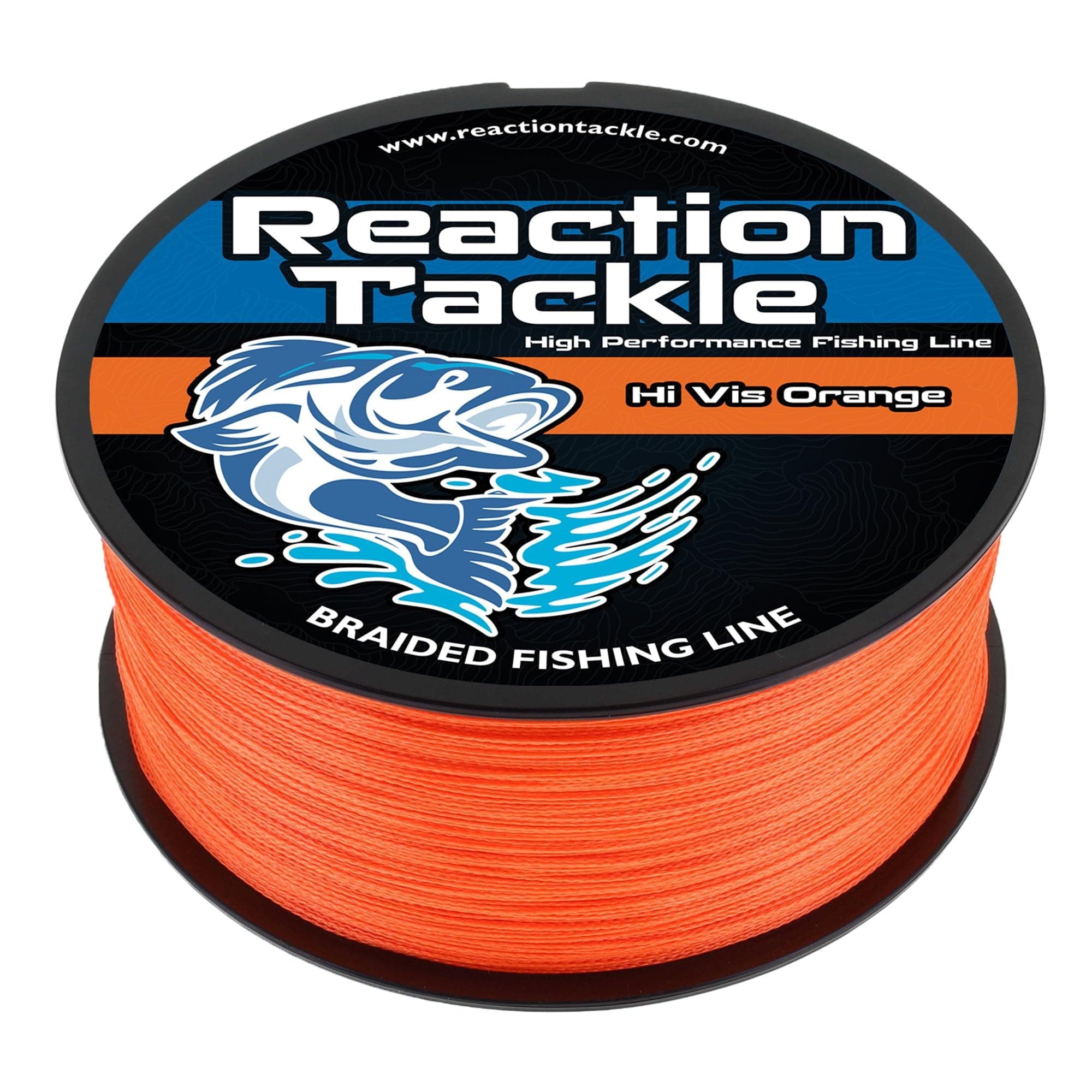 Reaction Tackle Braided Fishing Line - Pro Grade Power Performance for Saltwater or Freshwater Fish - Colored Fishing Line Braid for Extra Visibility