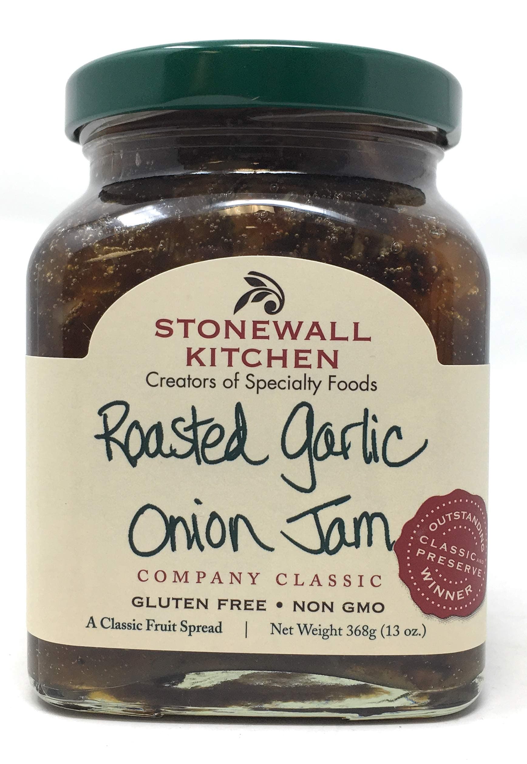 Stonewall Kitchens Roasted Garlic & Onion Jam 13-Ounce Jars (Pack of 6)