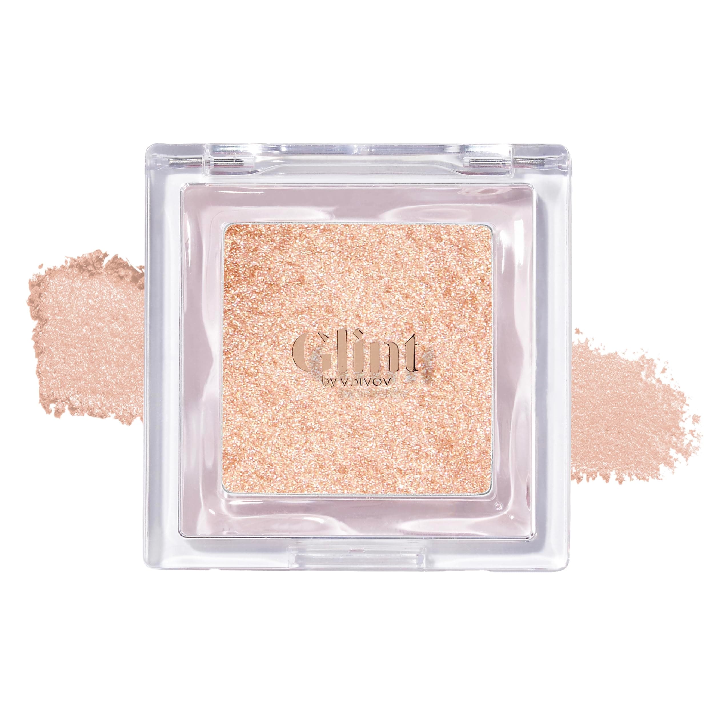 Glint Dewy Highlighter (Dewy Moon, 0.08oz) - Luminous Glow, Infused with Micropearls, Shiny Illuminator. Rich Pigment & Silky Touch, Korean Makeup.