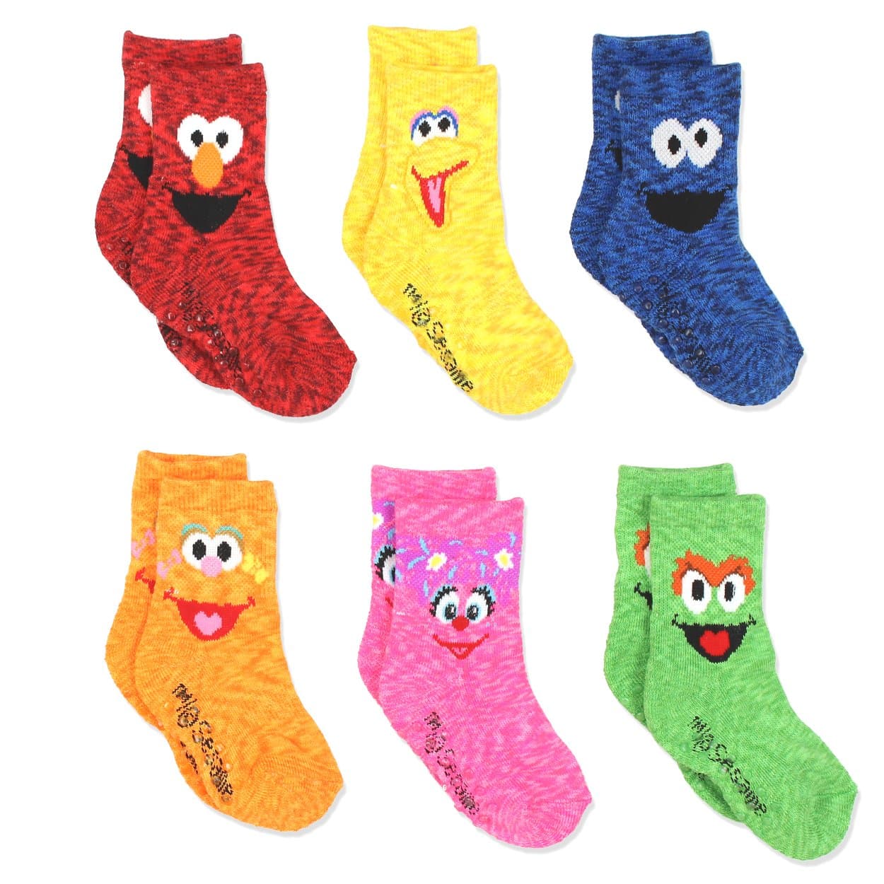 Sesame Street Boys Multi pack Socks (Toddler/Little Kid/Big Kid)