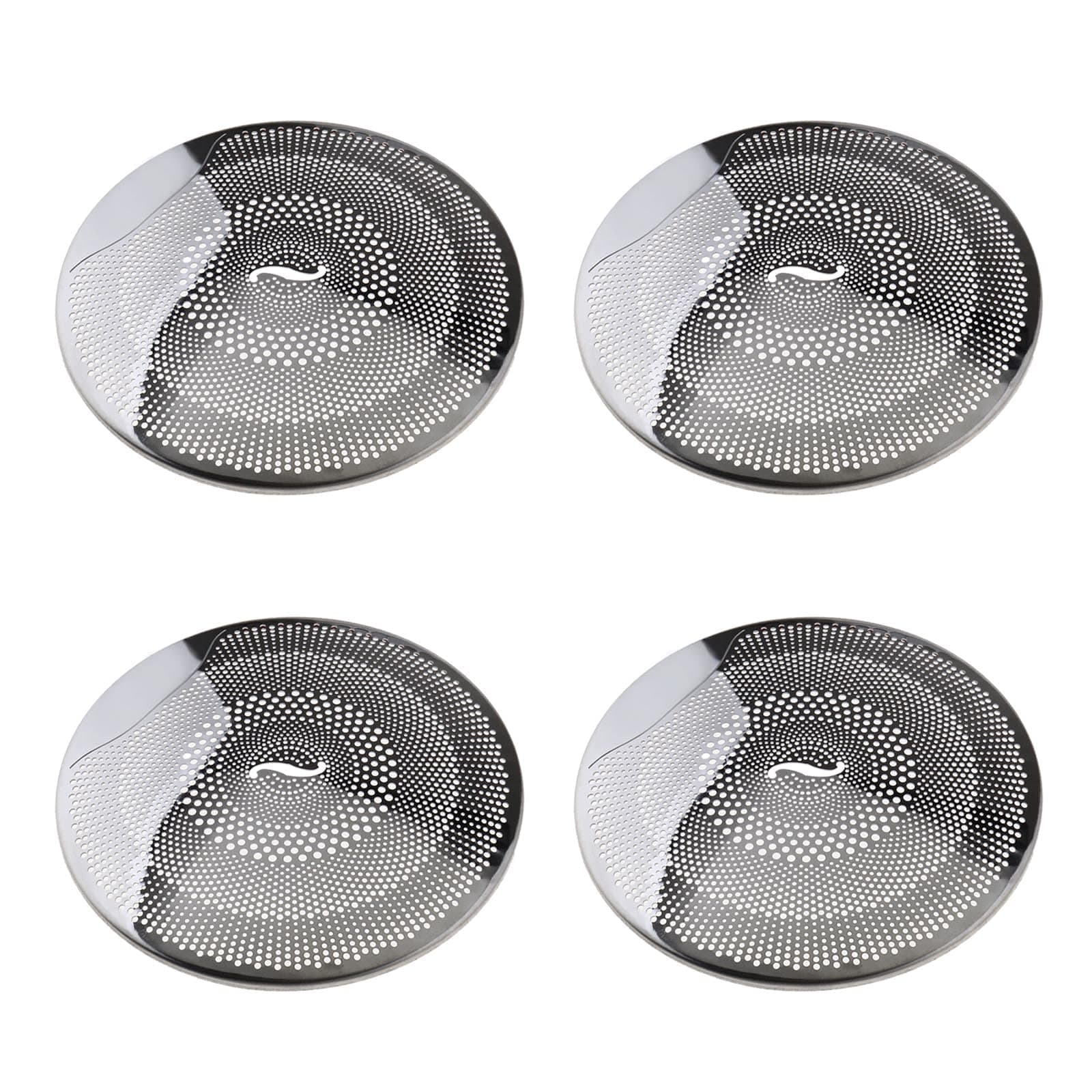 4PCS Car Audio Speaker Cover Door Loudspeaker Trim Compatible with Mercedes-Benz E/C/GLC Class W213 W205 Car Interior Accessories Bright Silver Stainless Steel