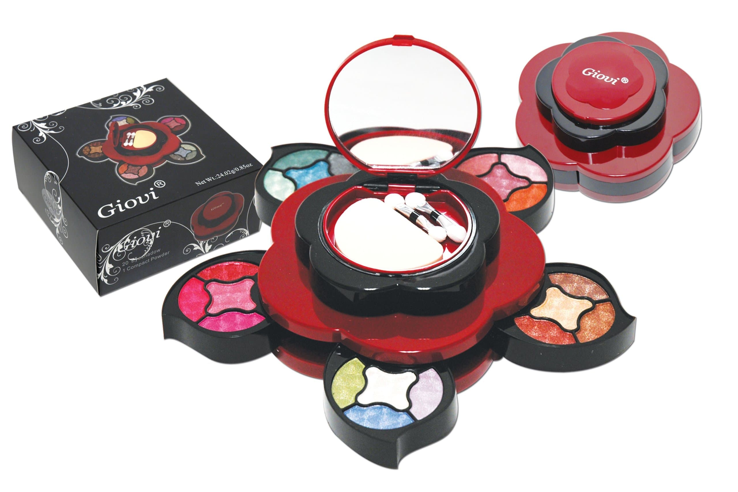 Giovi Professional Eye ShadowMake-up Kit 0.88oz- Shaped like a flower