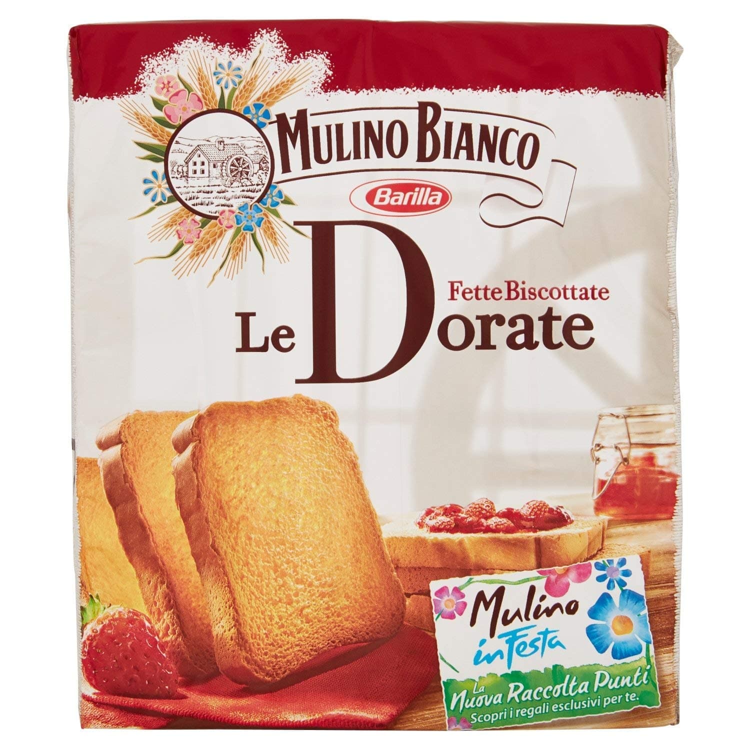 Mulino Bianco Le Dorate Fette Biscottate Golden Rusks From Italy 11.1 oz. (315g)