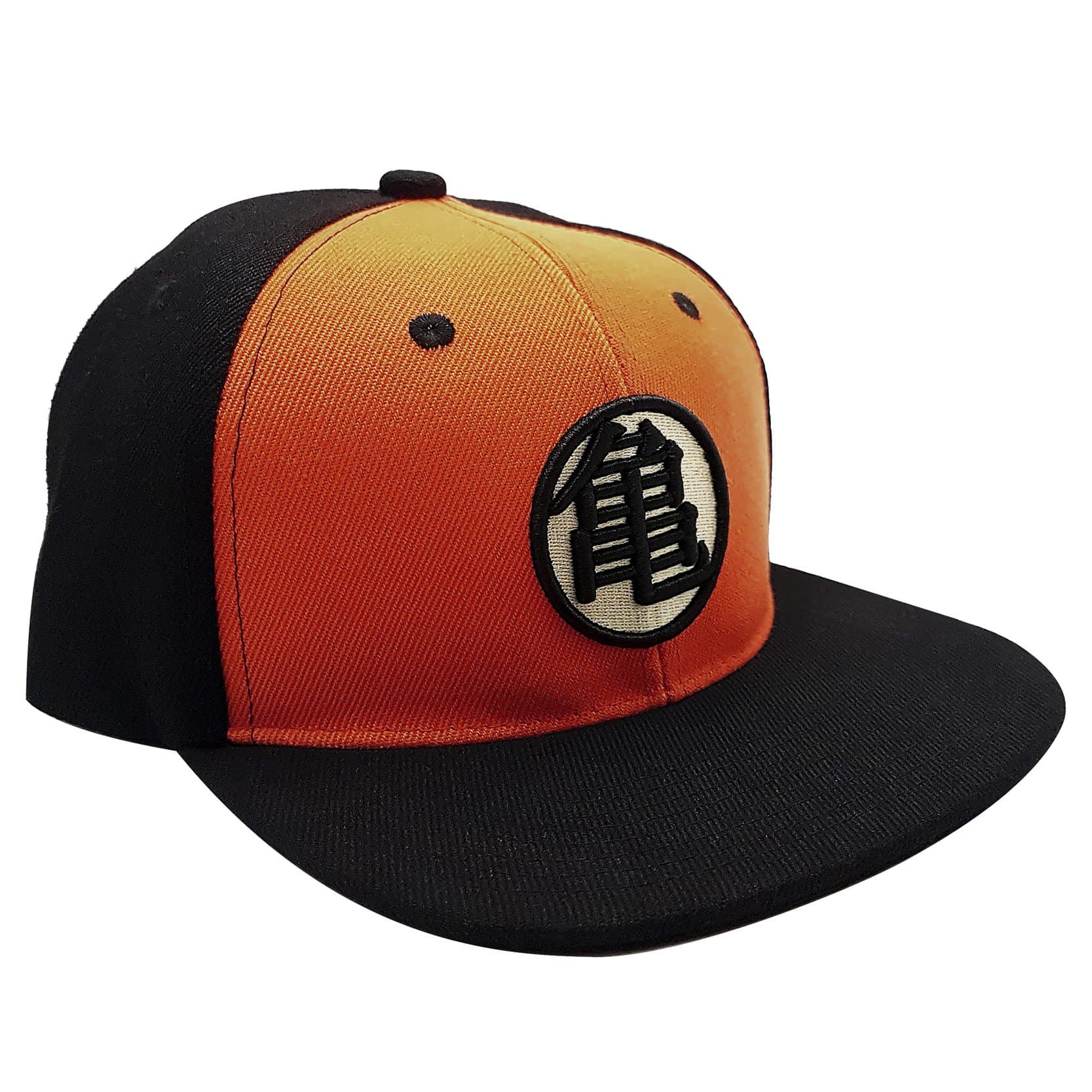 Dragon Ball Kame Snapback Cap - Black & Orange