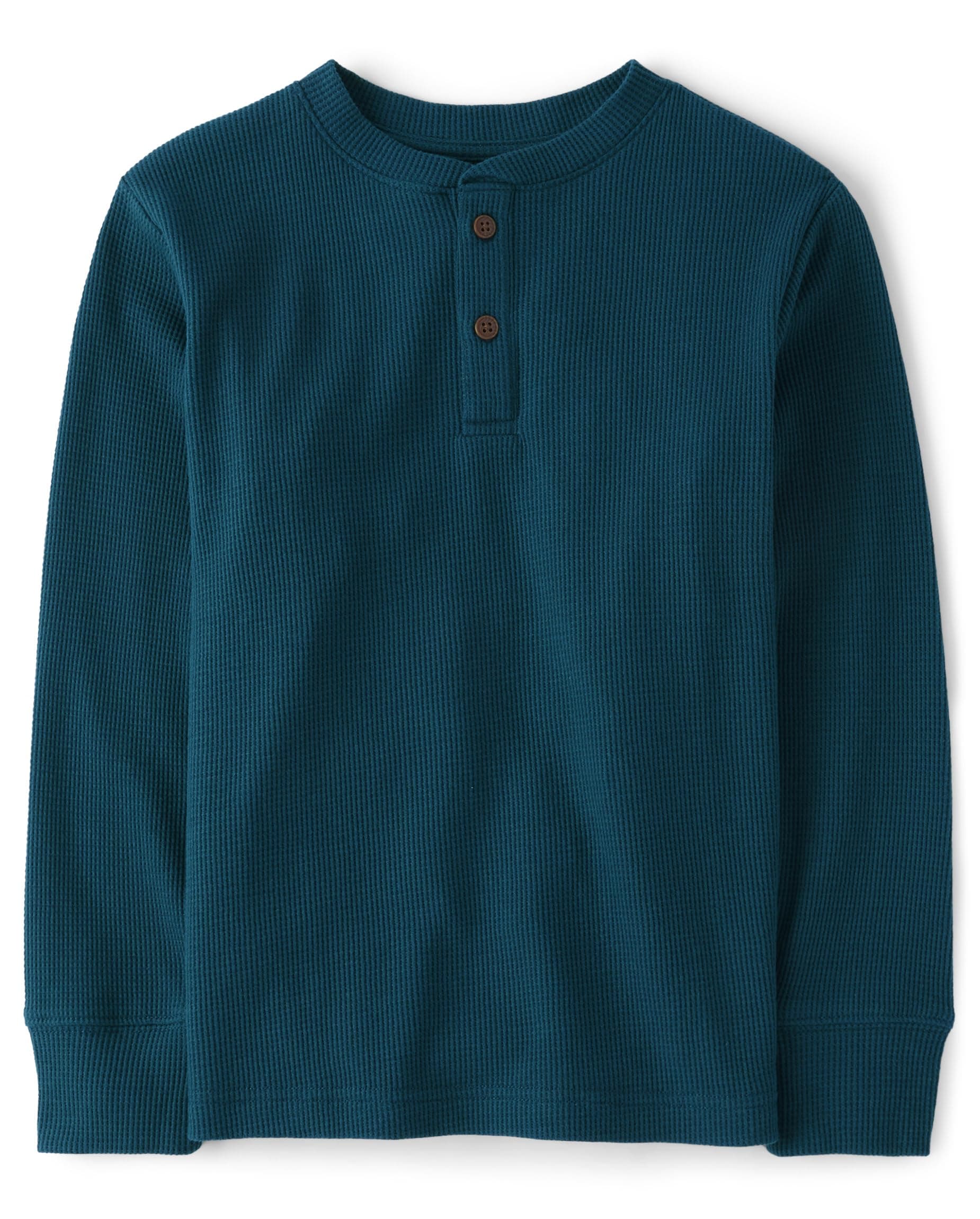 The Children's Place Boys' Long Sleeve Thermal Henley Shirt