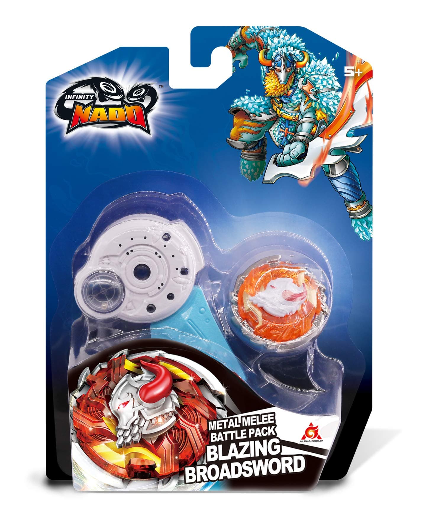 Auldey- Blazing Broadworld Nado V Metal Melee Infinity Spinning Top EU634201