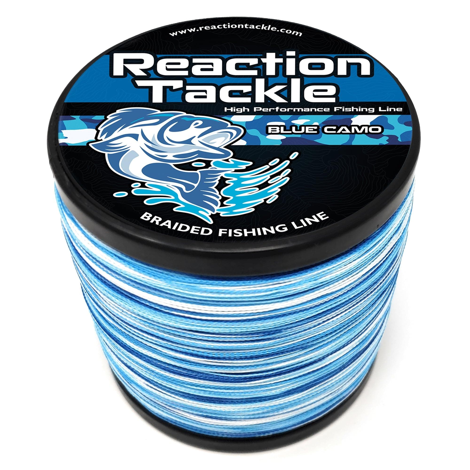 Reaction Tackle Braided Fishing Line - Pro Grade Power Performance for Saltwater or Freshwater Fish - Colored Fishing Line Braid for Extra Visibility
