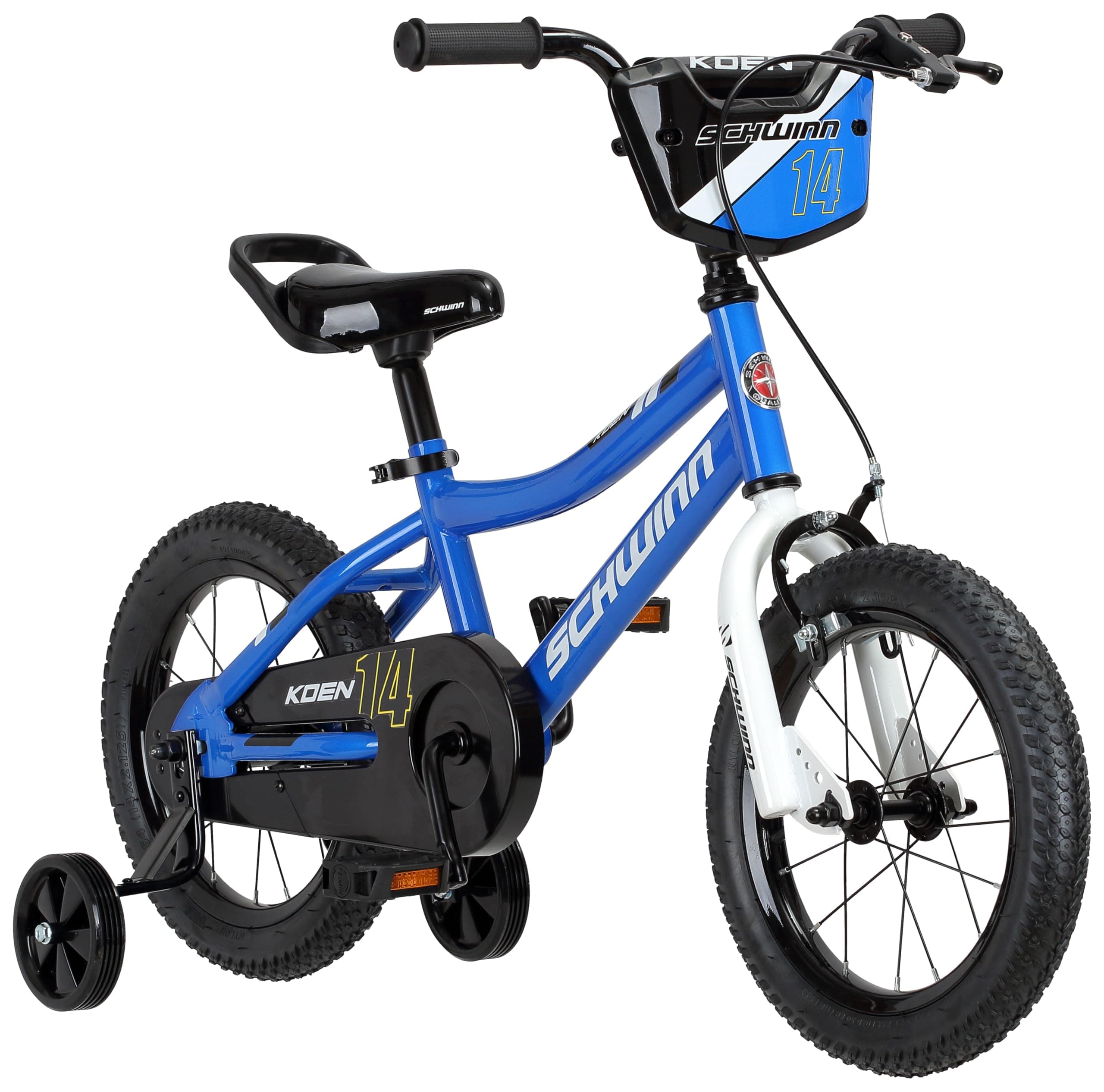 Koen Bike, 14 Inch Bike for Kids Ages 3-4, SmartStart Ergonomic Design for Kids, Adjustable Seat Grows with your Child, Rear Coaster Brake and Front Caliper Brake, Training Bicycle