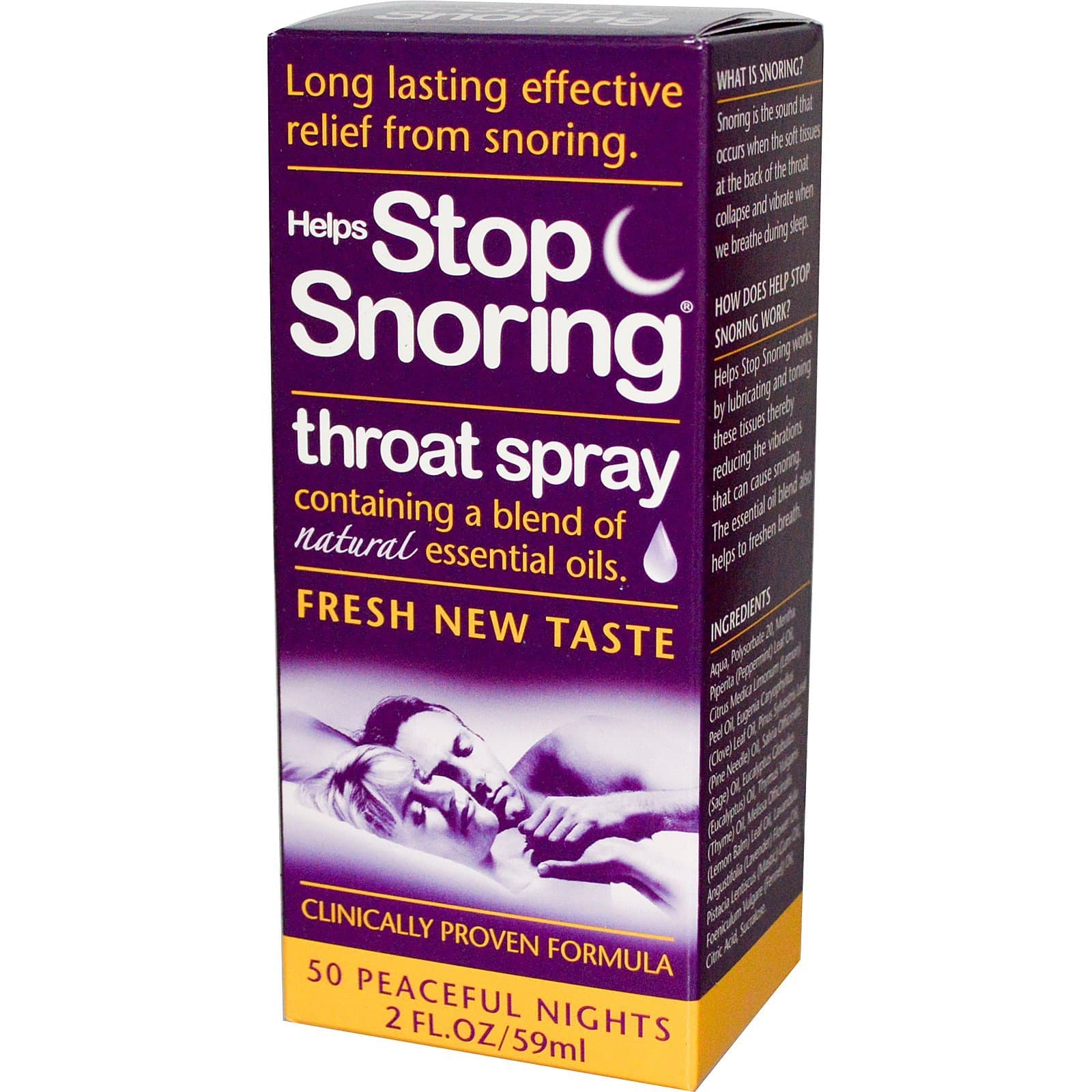 Helps Stop Snoring Throat Spray - 2 fl oz