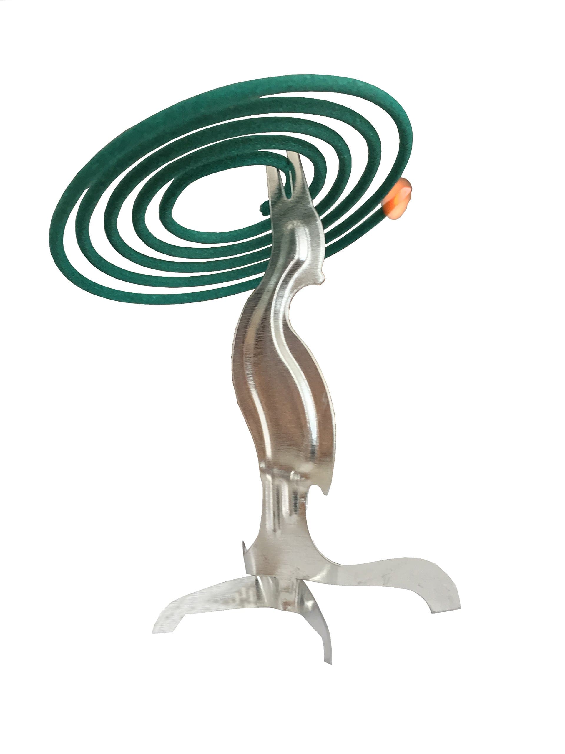 Jasmine Herbal Incense Sticks (32 Japanese Coils) – Includes Ornate Burner & Holder