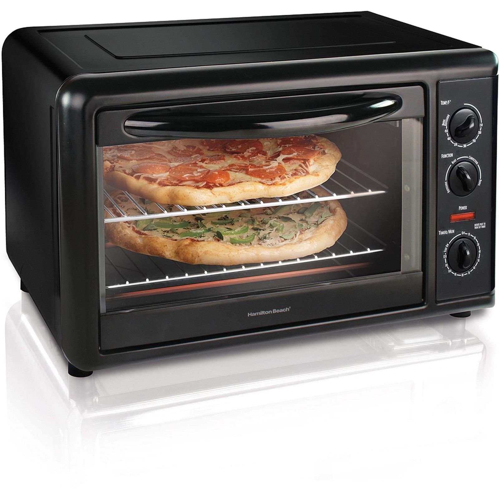 Hamilton Beach Countertop Toaster Oven with Convection, Black | 31121A