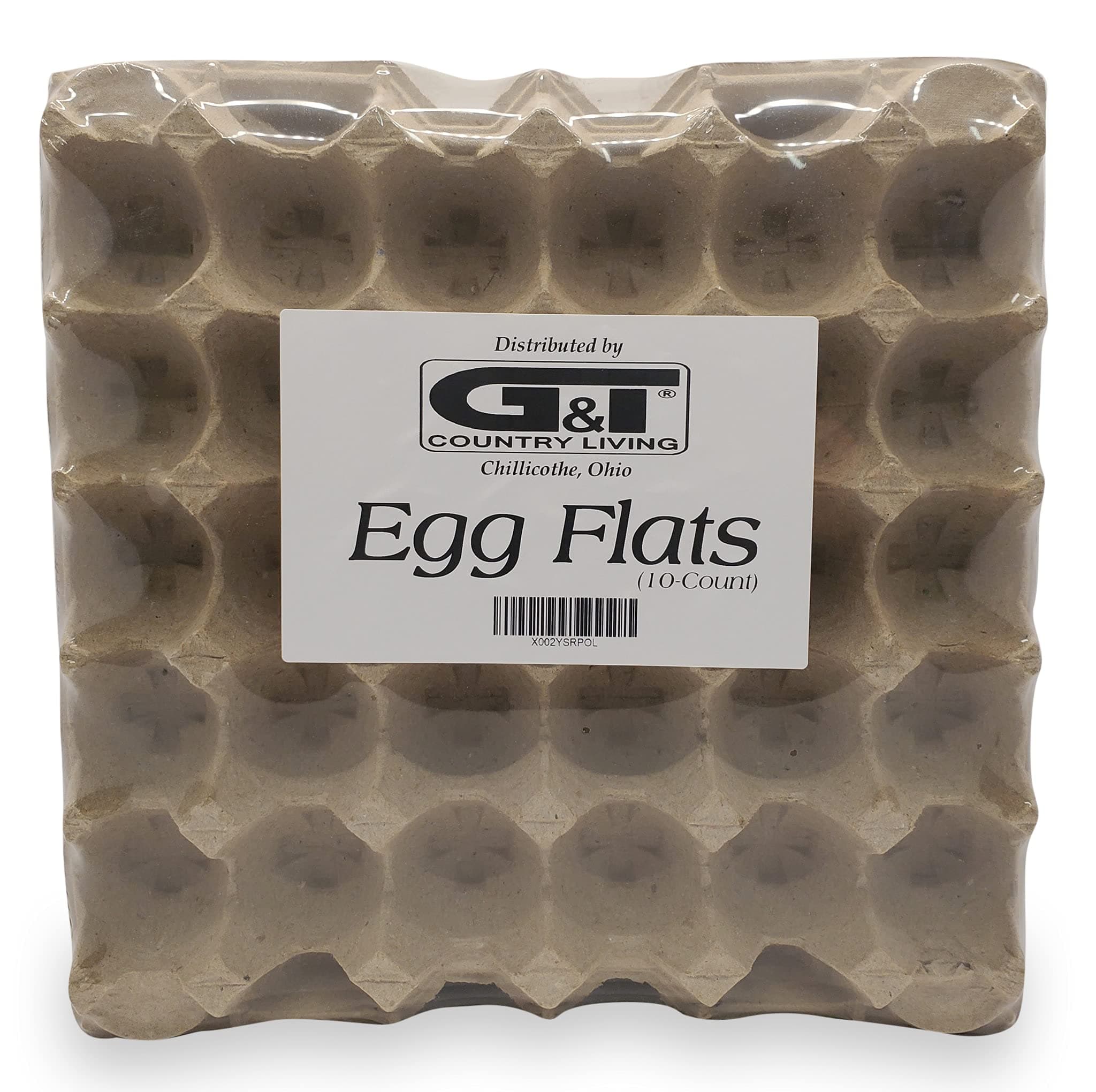 Egg Flats Egg Cartons Cheap Bulk - Egg Tray Egg Carton For Your Dubia Roach Colonies by G&T Country Living, LLC (10 pieces)