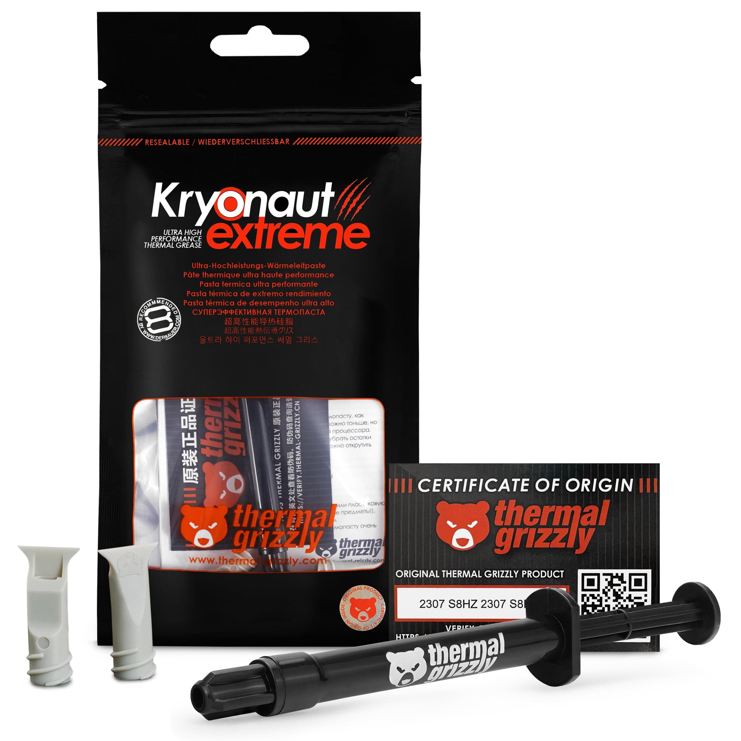 Kryonaut Extreme The High Performance Thermal Paste for Cooling All Processors, Graphics Cards and Heat Sinks in Computers and Consoles (2 Gram)
