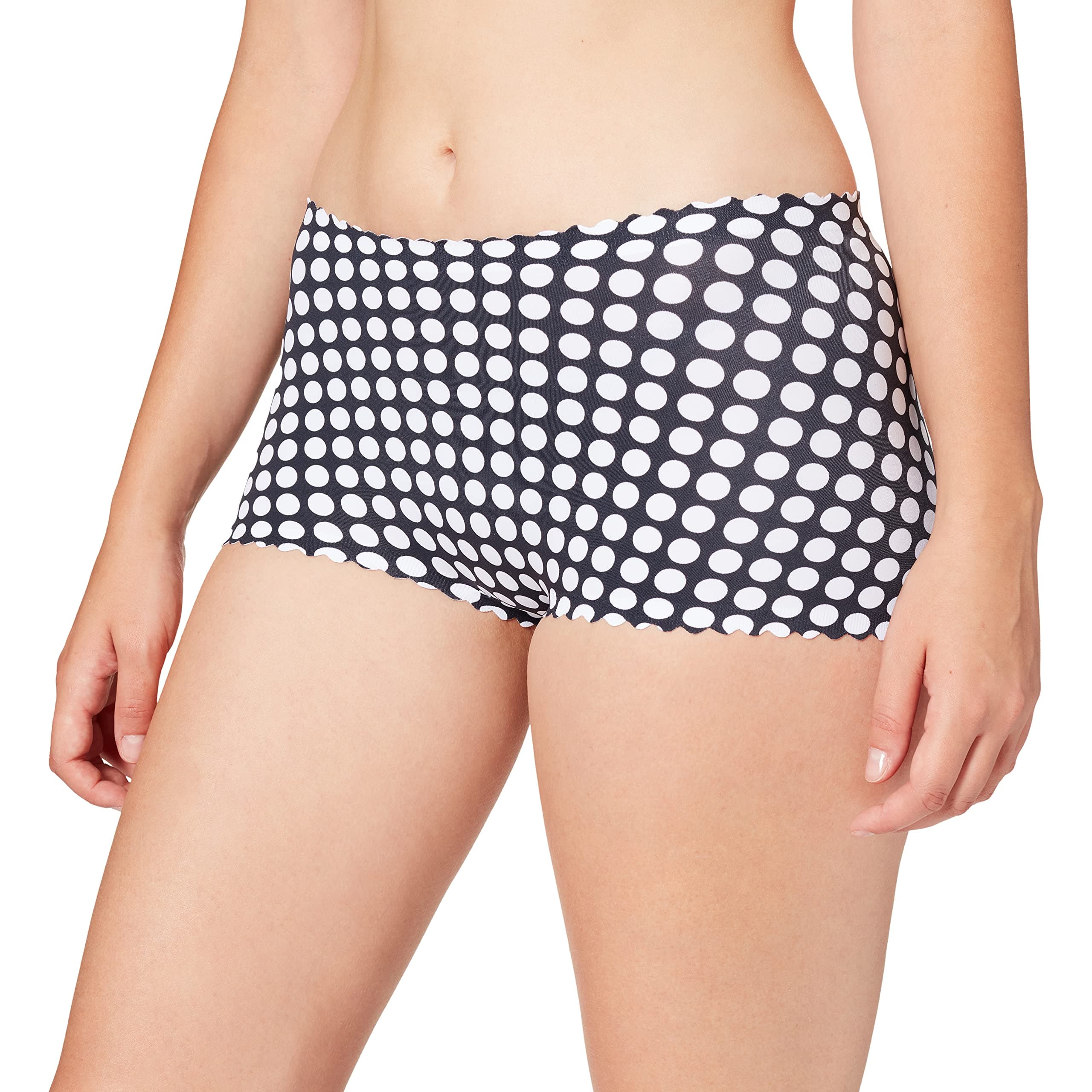 Dim Women's by Agnès B High Waist Shorty, Multicoloured (Black Polka Dot 8 Yz), UK 12