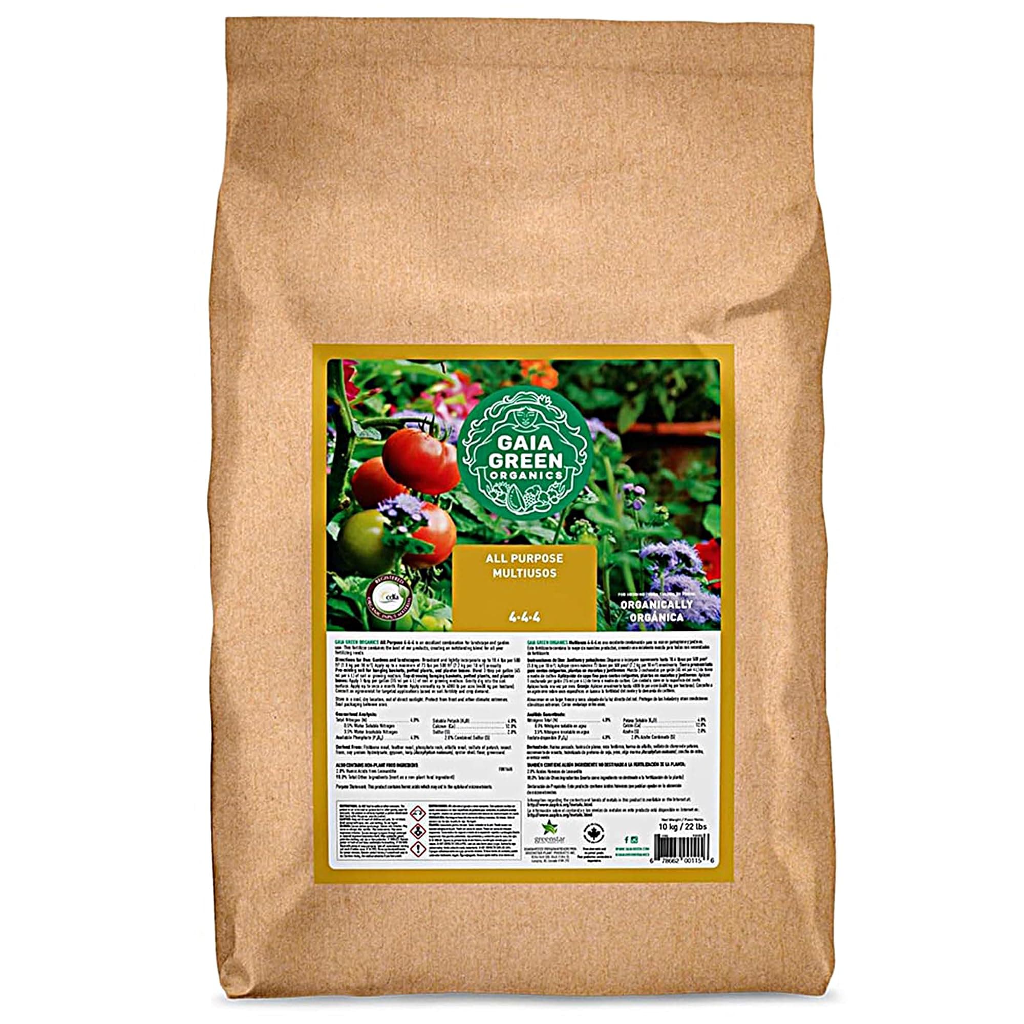 All Purpose Soil Supplement for Resilient Crop Growth Ideal for Household Plants, Urban Gardens, Lawns, and Greenhouses, 10 Kilos