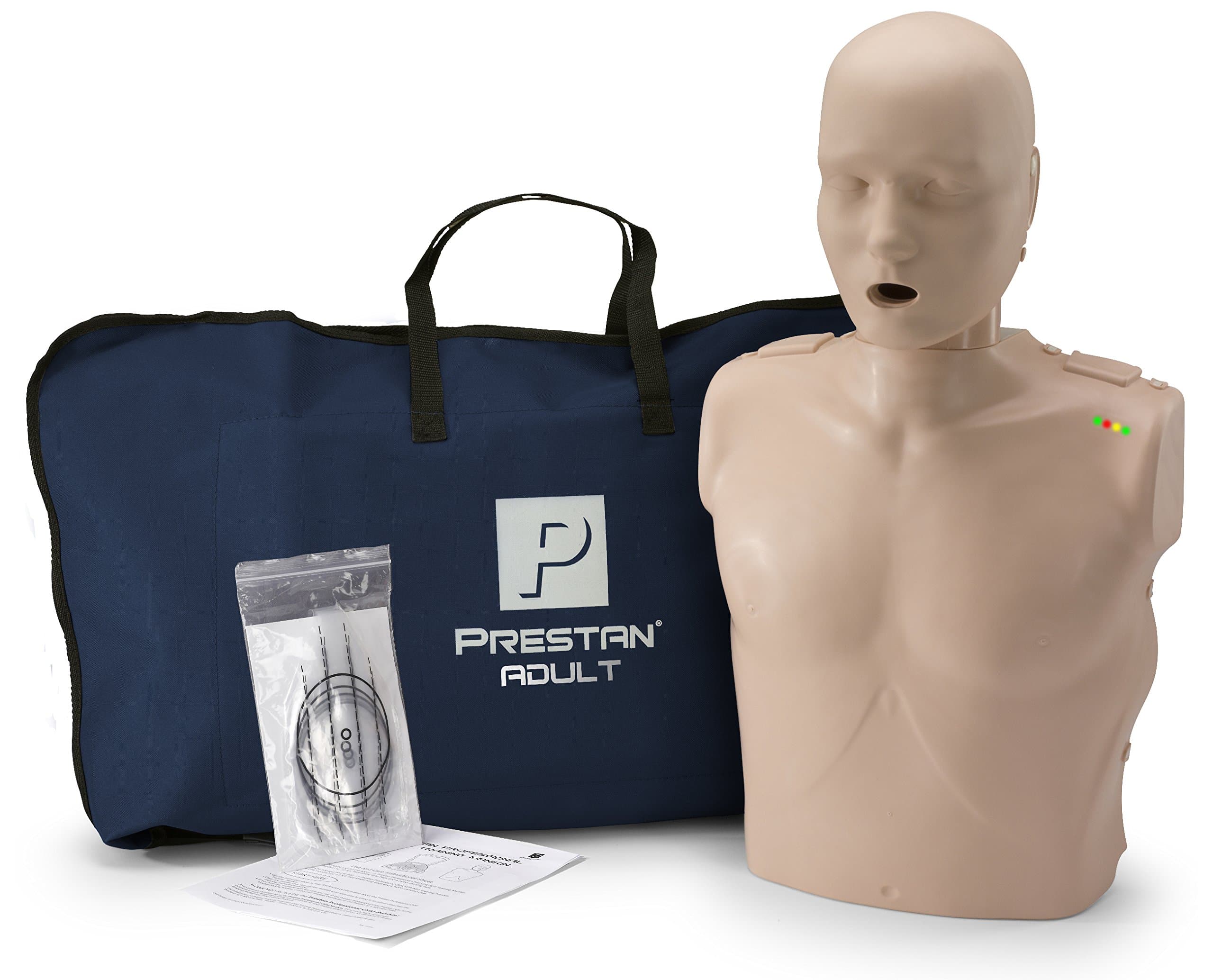 PP-AM-100M-MS Professional Adult CPR-AED Training Manikin with CPR Monitor, Medium Skin