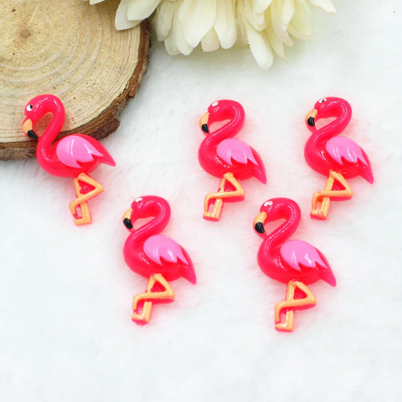 Handmade Flatback Flamingo Resin Best Decorations For Hair Clips,Hair Band,Headband,Cloth etc,100 Pcs/Lot Including the Epacket Shipping fee.