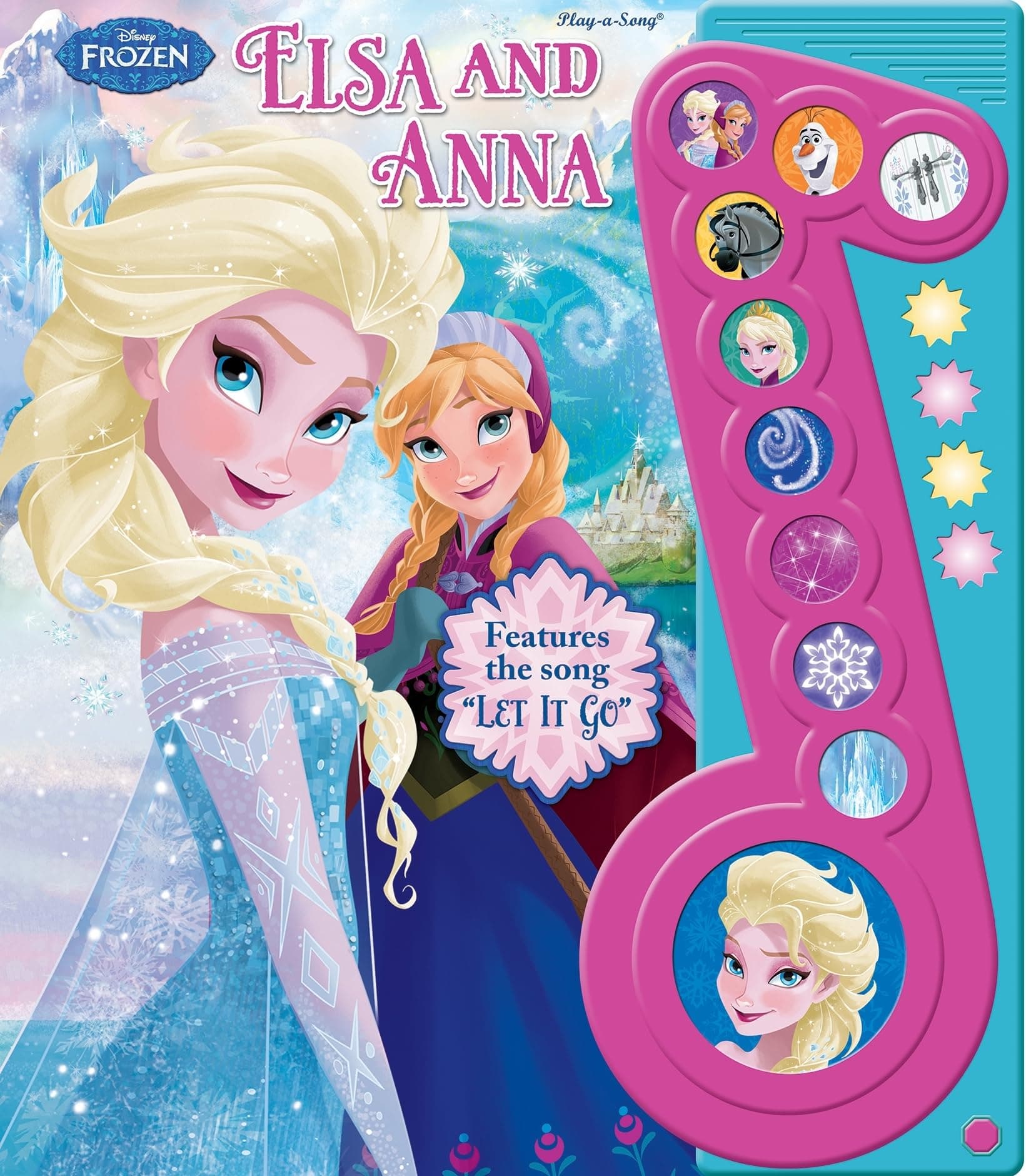 Disney Frozen - Elsa and Anna Sound Song Book with Let It Go - Play-a-Song - PI Kids Board book – Sound Book, May 28, 2015