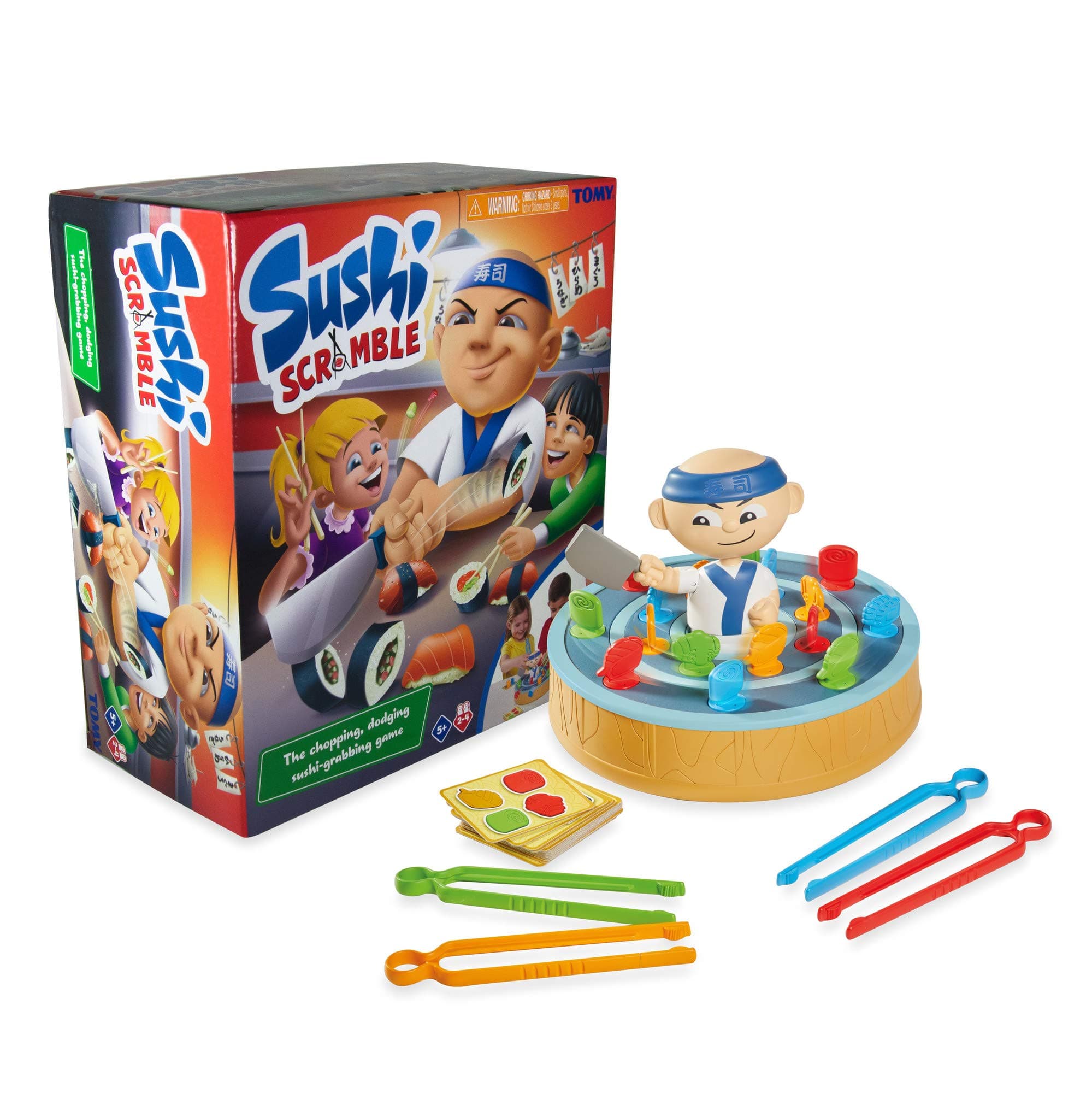 TOMYSushi Scramble Kids Action Board Game | Preschool Family Board Games For Kids | Children Game Suitable for Ages 5 6 7 8+ Years