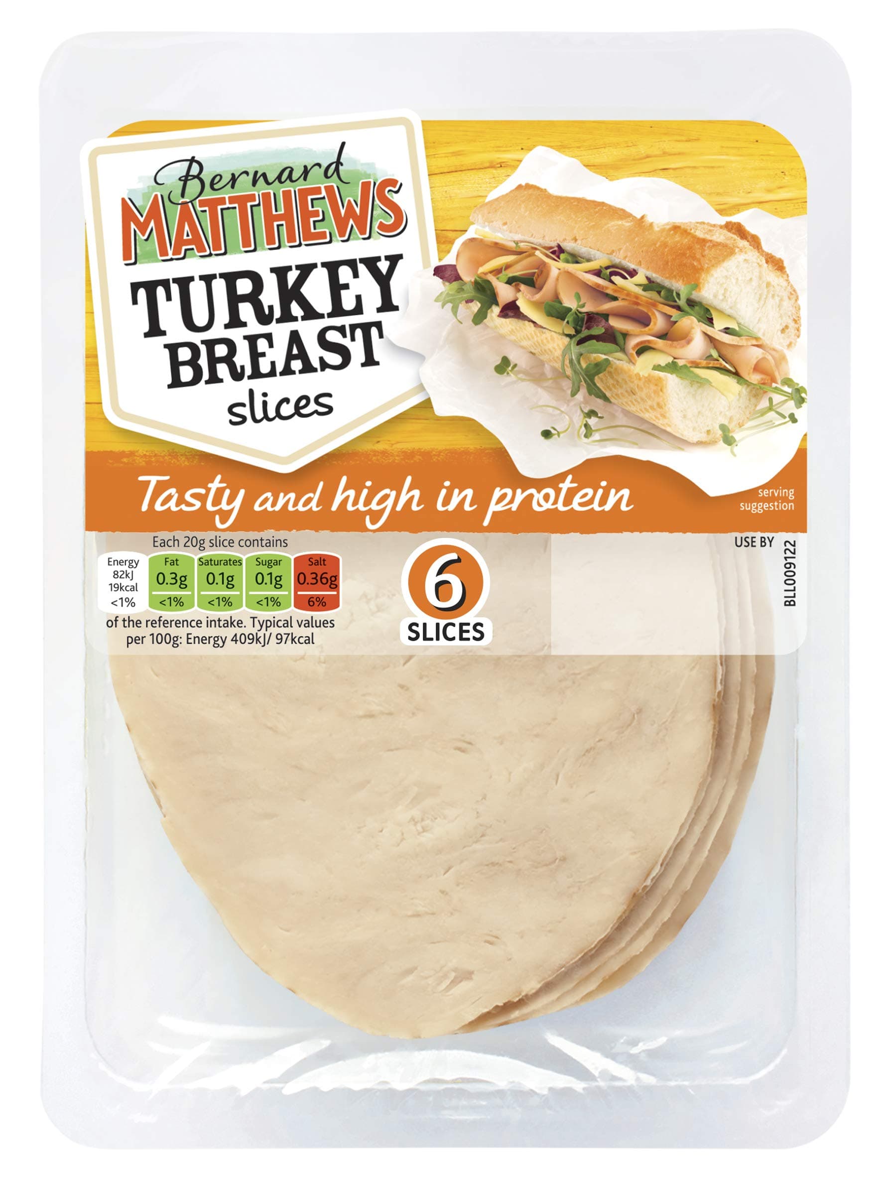 Bernard Matthews Turkey Breast Slices, 120g