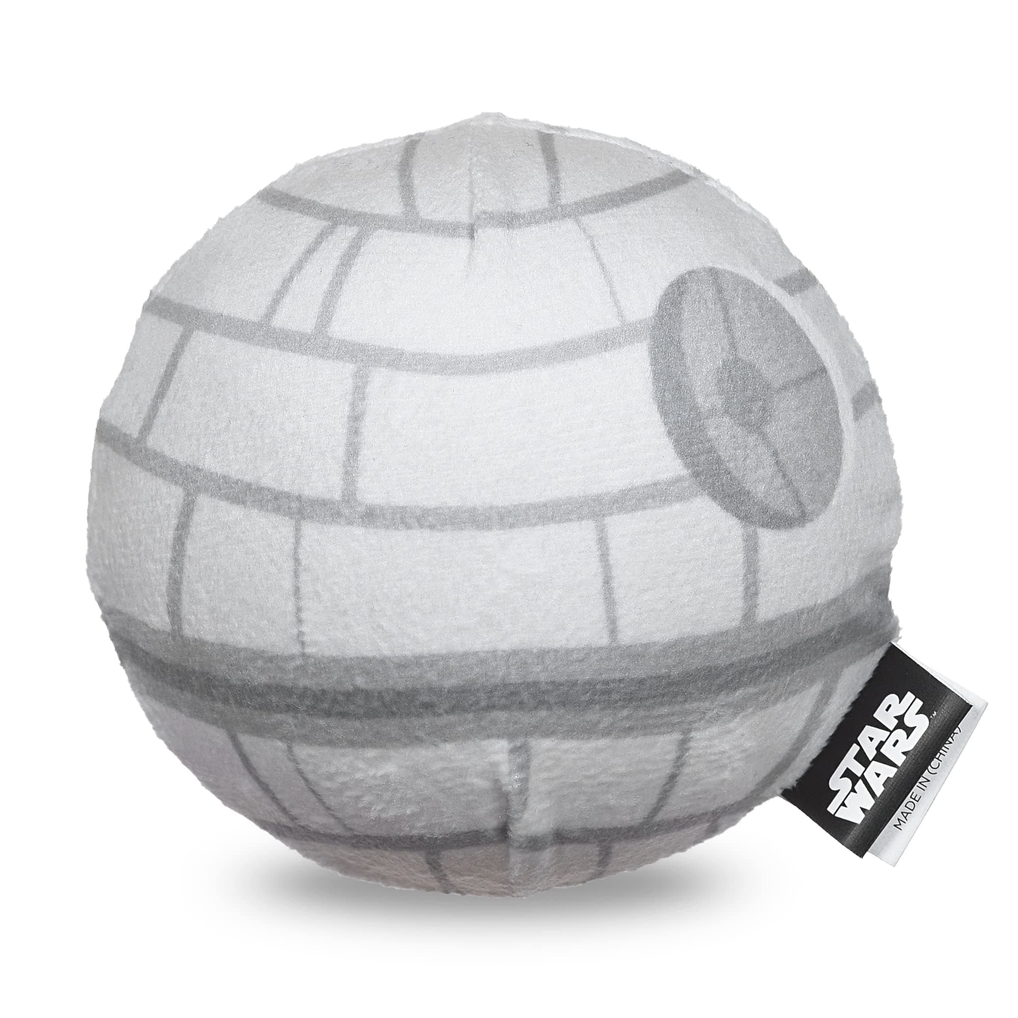 STAR WARS for Pets Death Star Plush Squeaky Ball for Dogs| Toy for Dogs | Fabric Squeaky Ball Dog Toys, Dog Chew Toys, Gifts for Fans, 4 Inch (FF19190)