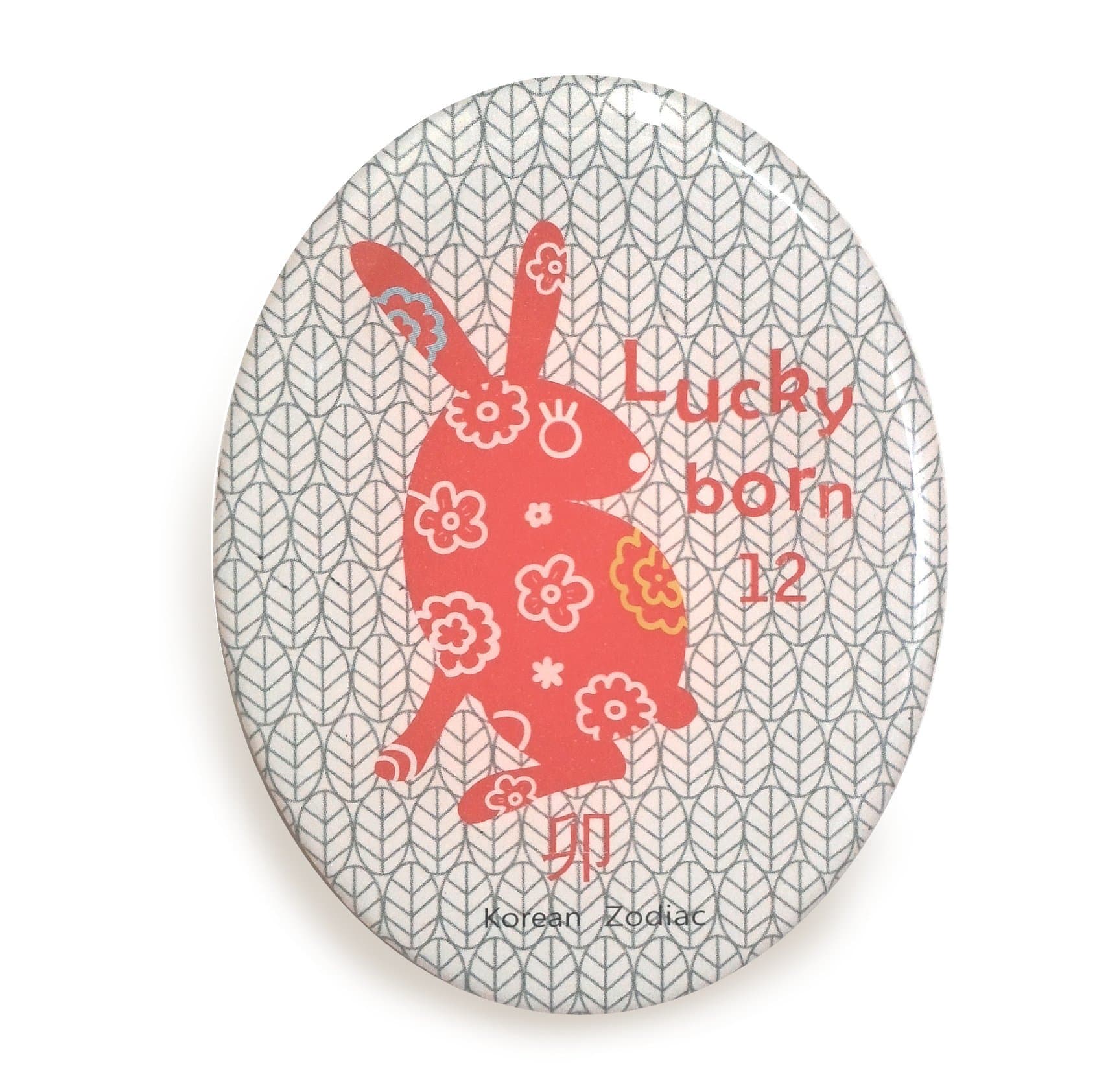 Luckyborn12 Zodiacs Fridge Magnetics _Red Rabbit 2.2” X 2.8.”