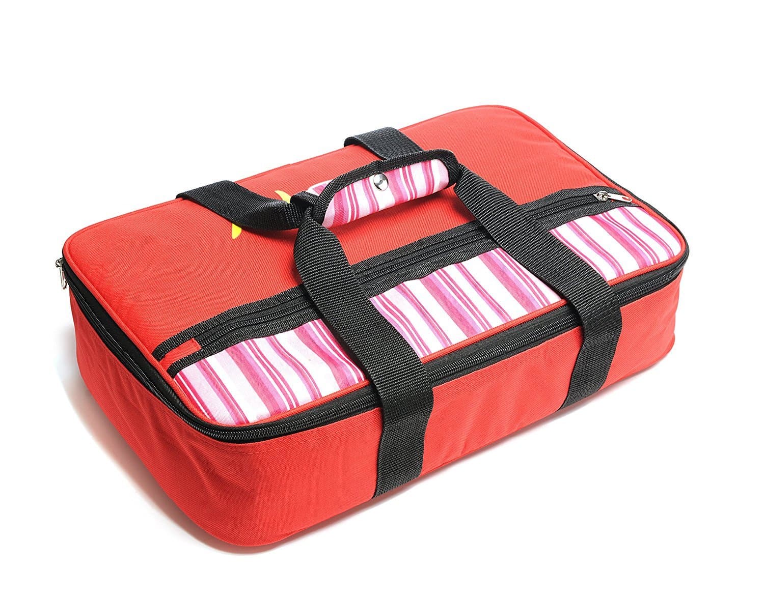 Insulated Casserole Carrier – Hot & Cold Food Keeper– 16.5 x 4.2 x 10.5 inches – 600D Polyester and 10mm EPE Foam with Aluminum Coating