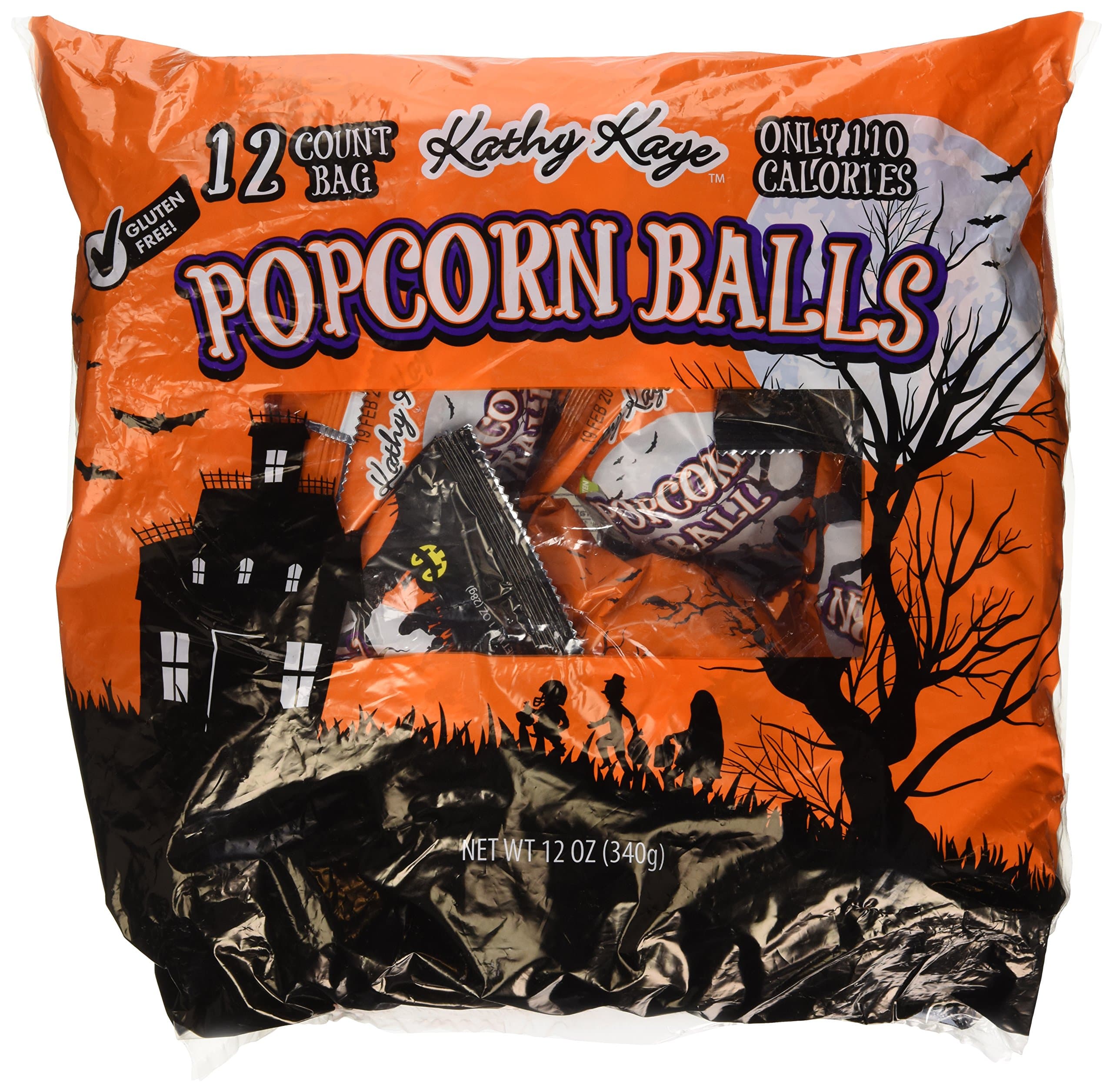 12 Count Bag Popcorn Balls Sweet & Salty Halloween Treat 12 oz (Pack of 2)