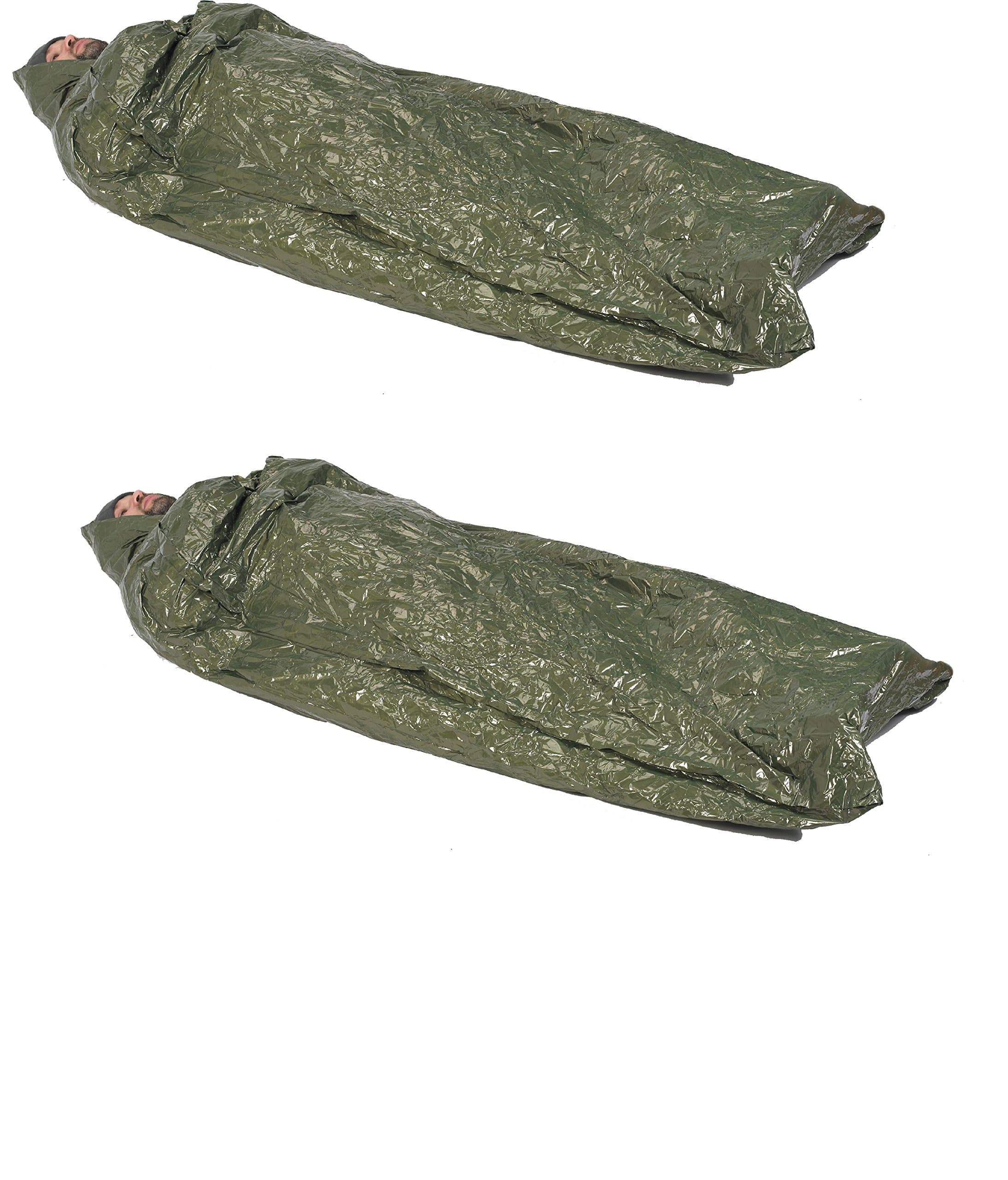 Survival Bag Lot of Two (2) Ndur 61430 Olive/Silver Emergency Hypohemia Bag