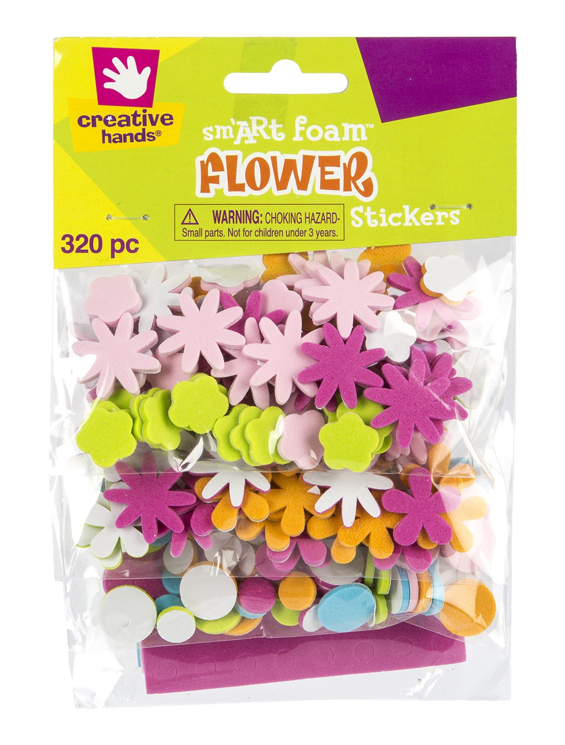 Creative Hands Foam Stickers, Flowers