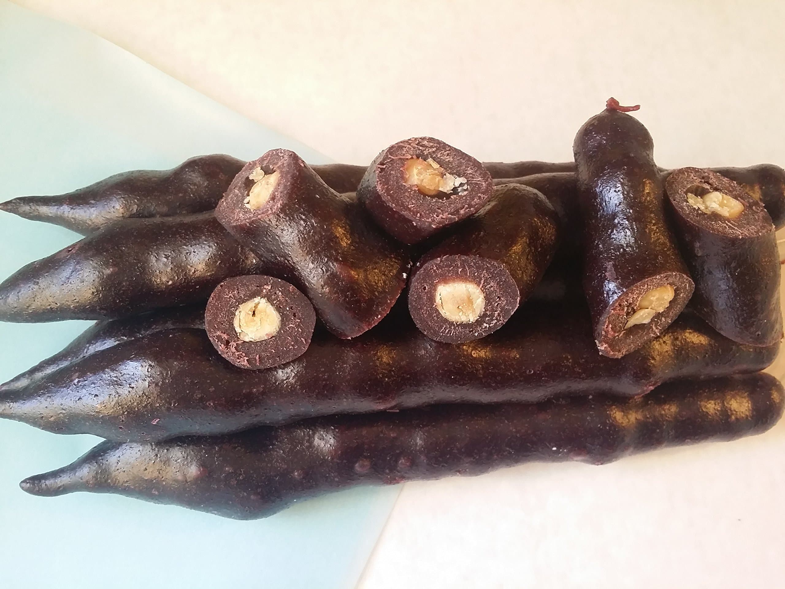 Whole Wheat Hazelnut Churchkhela, W/Concord Grape Juice, a S Set of 5 Homemade Churchxela, We Take Orders, Make Them Fresh